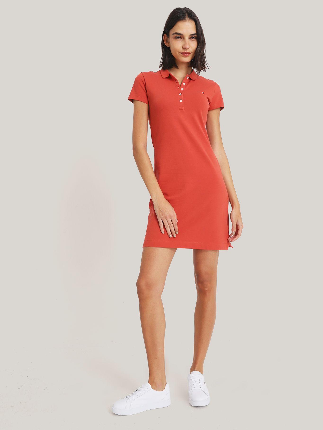 Vestido Polo Slim Fit Rojo Tommy Hilfiger-0