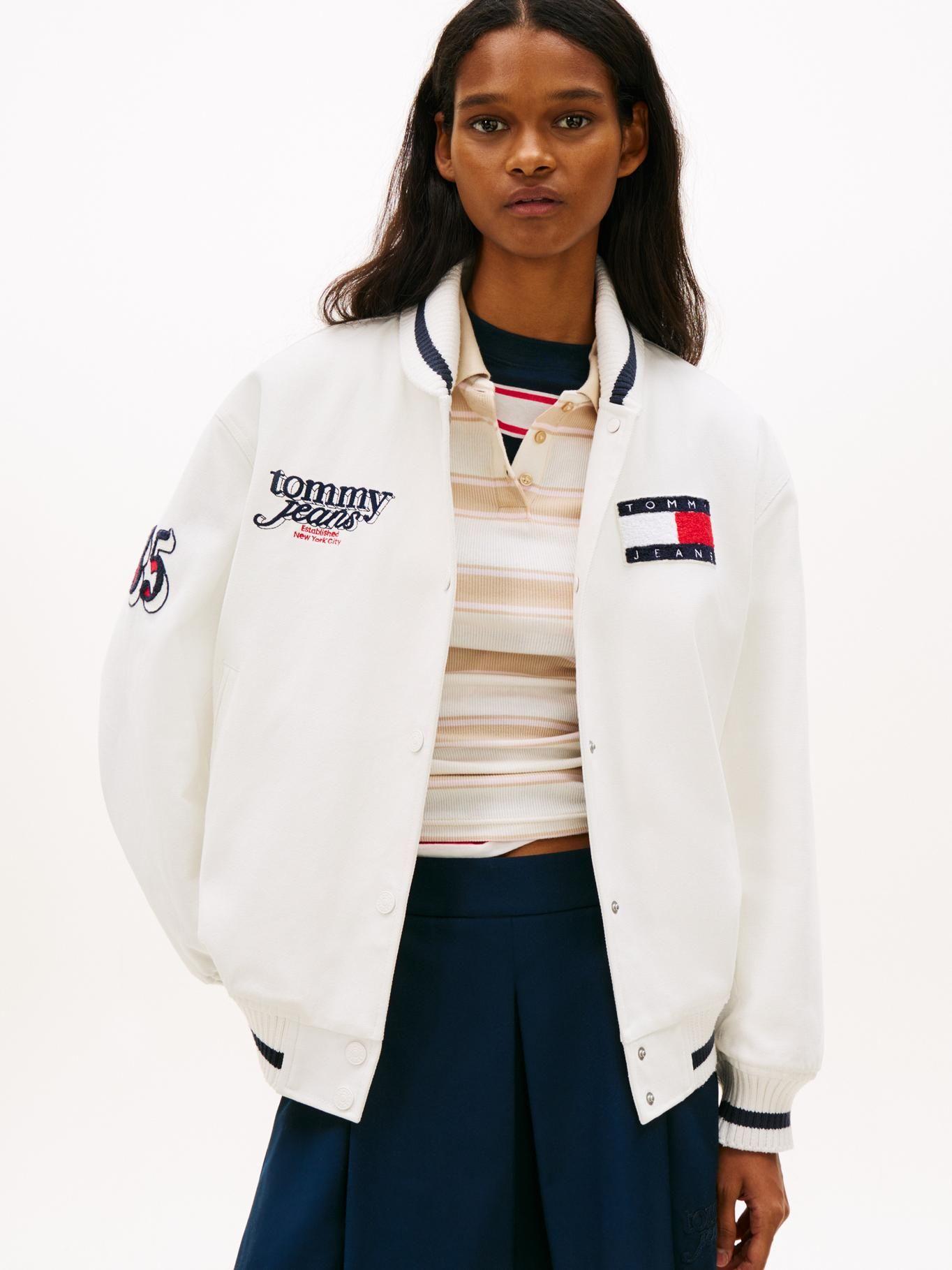 Chaqueta Varsity Oversize Con Logo-0