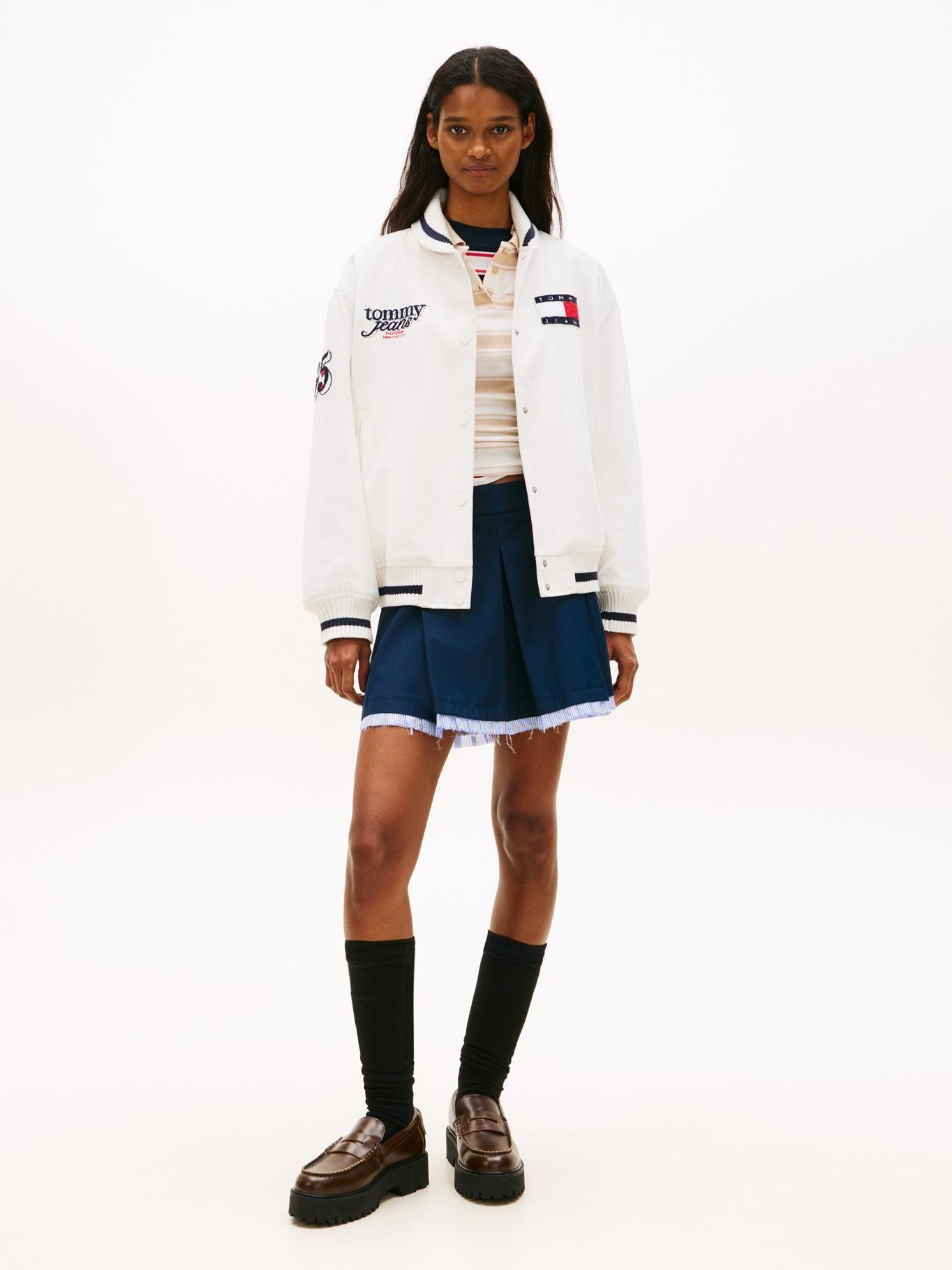 Chaqueta Varsity Oversize Con Logo-1