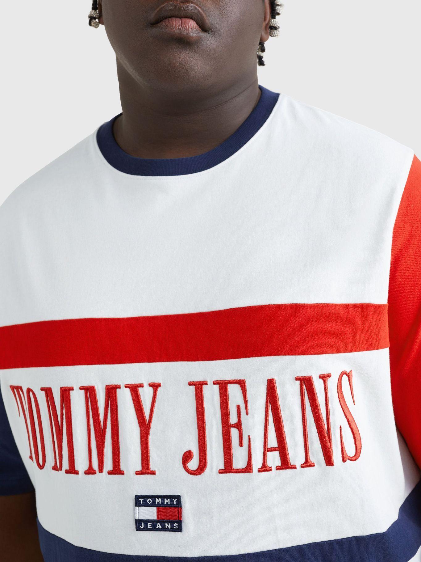 Polera Plus Archive Block Logo Blanco Tommy Jeans-3