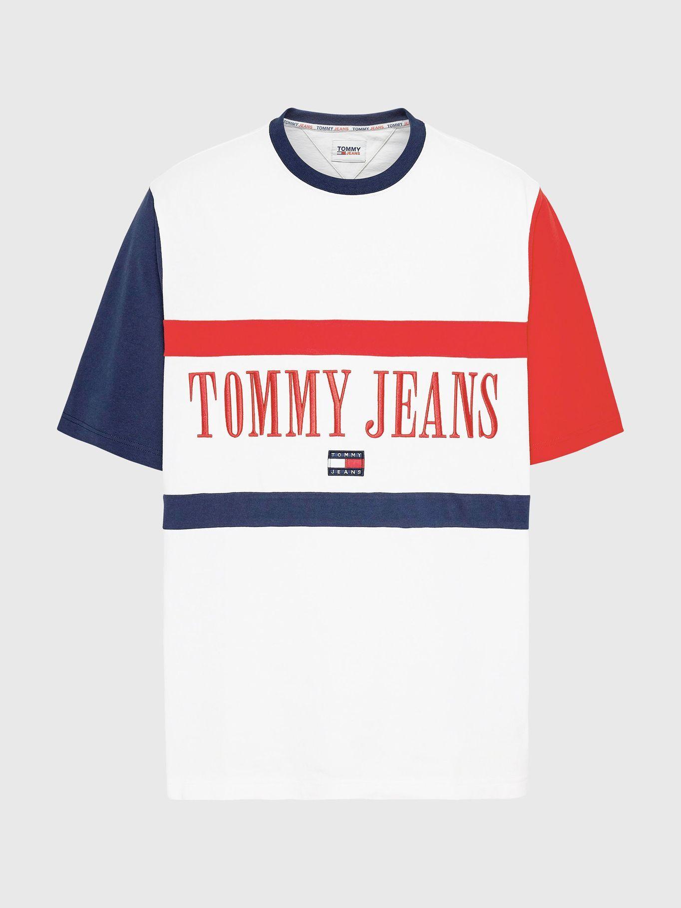 Polera Plus Archive Block Logo Blanco Tommy Jeans-4