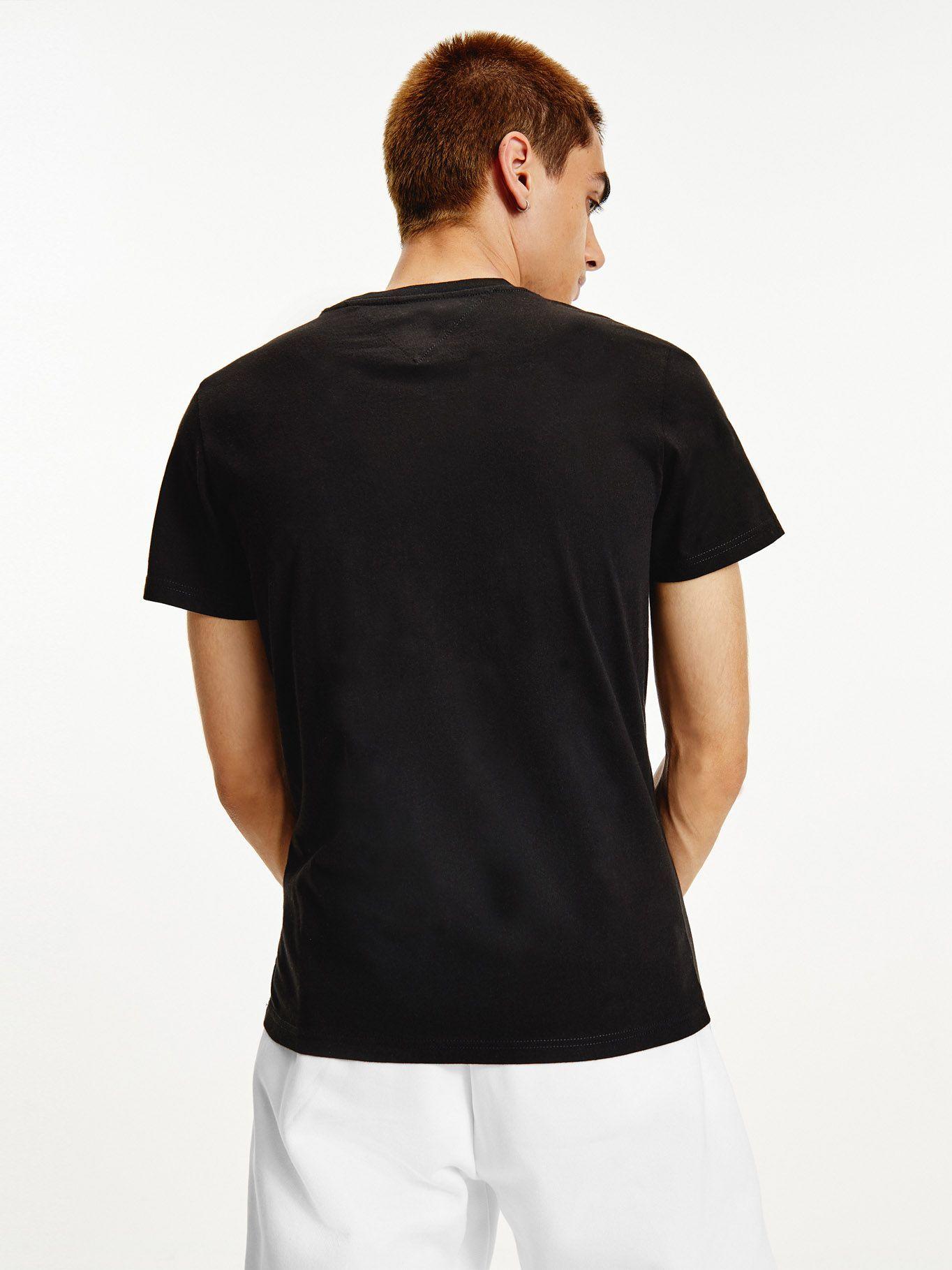 Polera Essential Logo Negro Tommy Jeans F2-1
