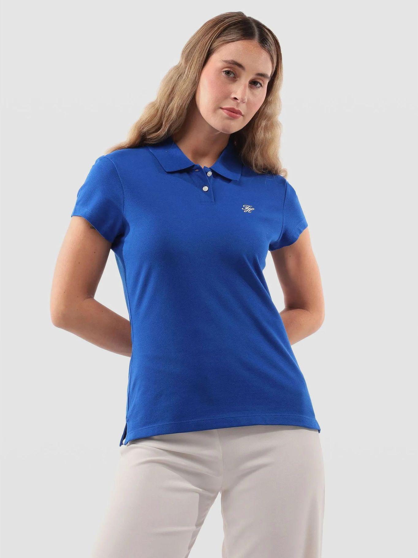 Polo Slim Fit Con-Logo Script Azul Tommy Hilfiger-0