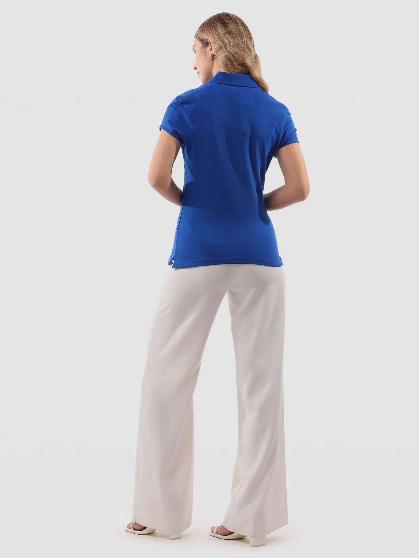 Polo Slim Fit Con-Logo Script Azul Tommy Hilfiger-2