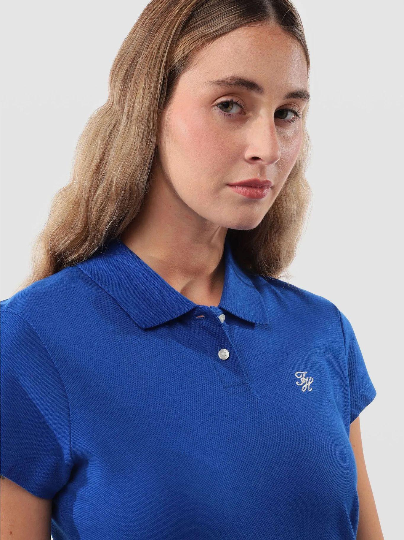 Polo Slim Fit Con-Logo Script Azul Tommy Hilfiger-3