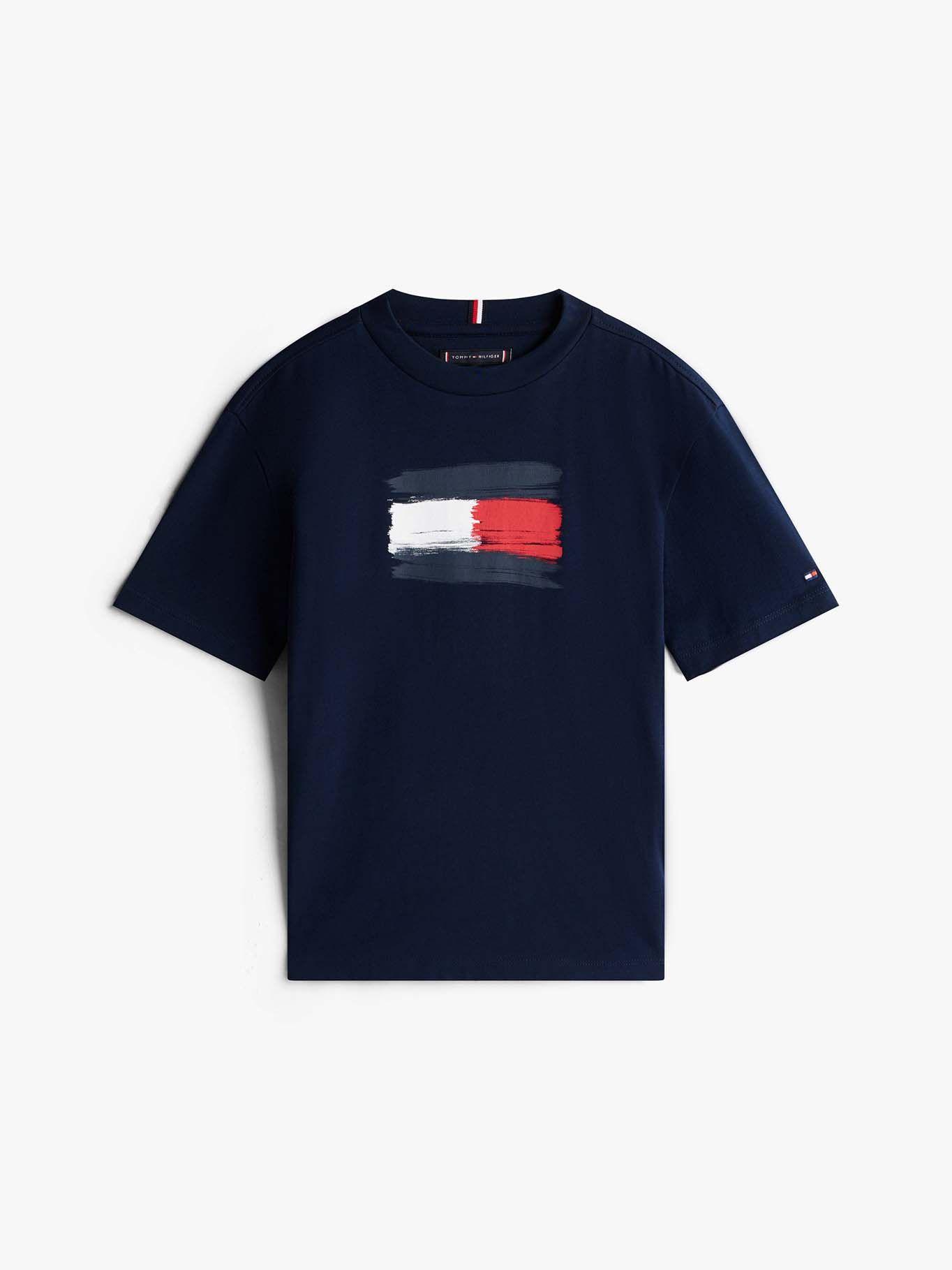 Polera Flag Archive Logo Azul Tommy Hilfiger-4