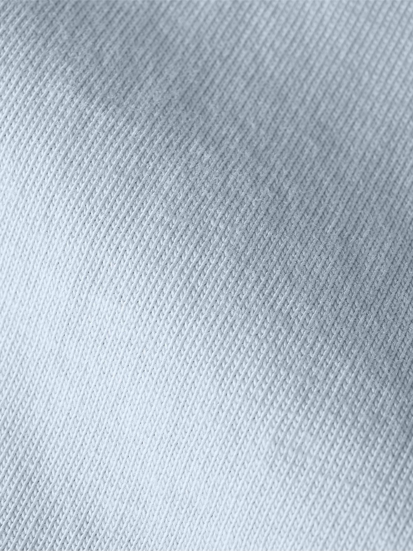 Polera Essential Cotton V-Neck Slim Fit Celeste Tommy Hilfiger-3