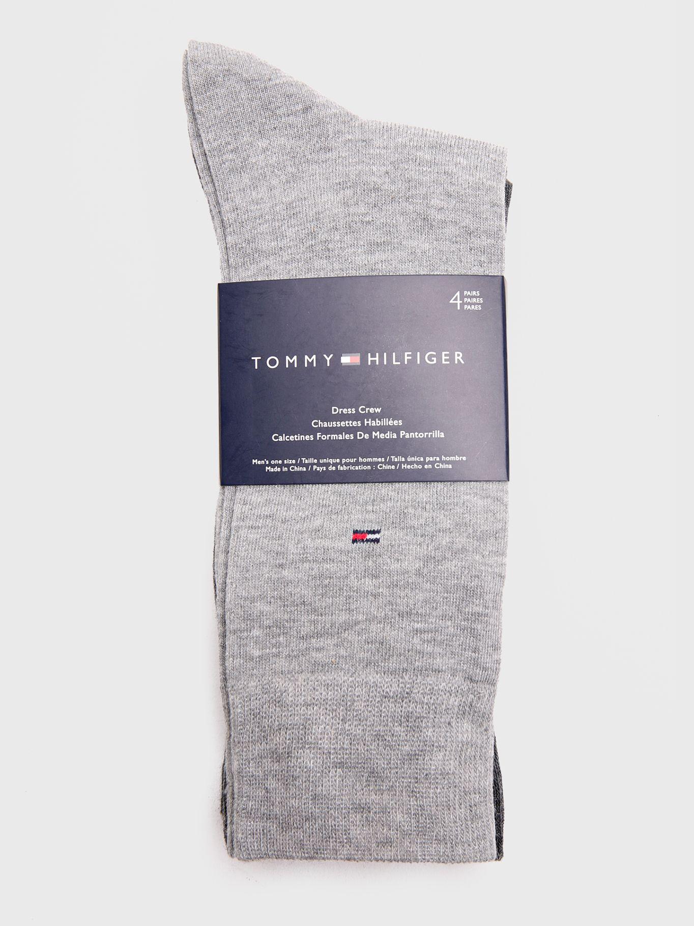 Pack De 4 Pares De Calcetines Solid Gris Tommy Hilfiger-1