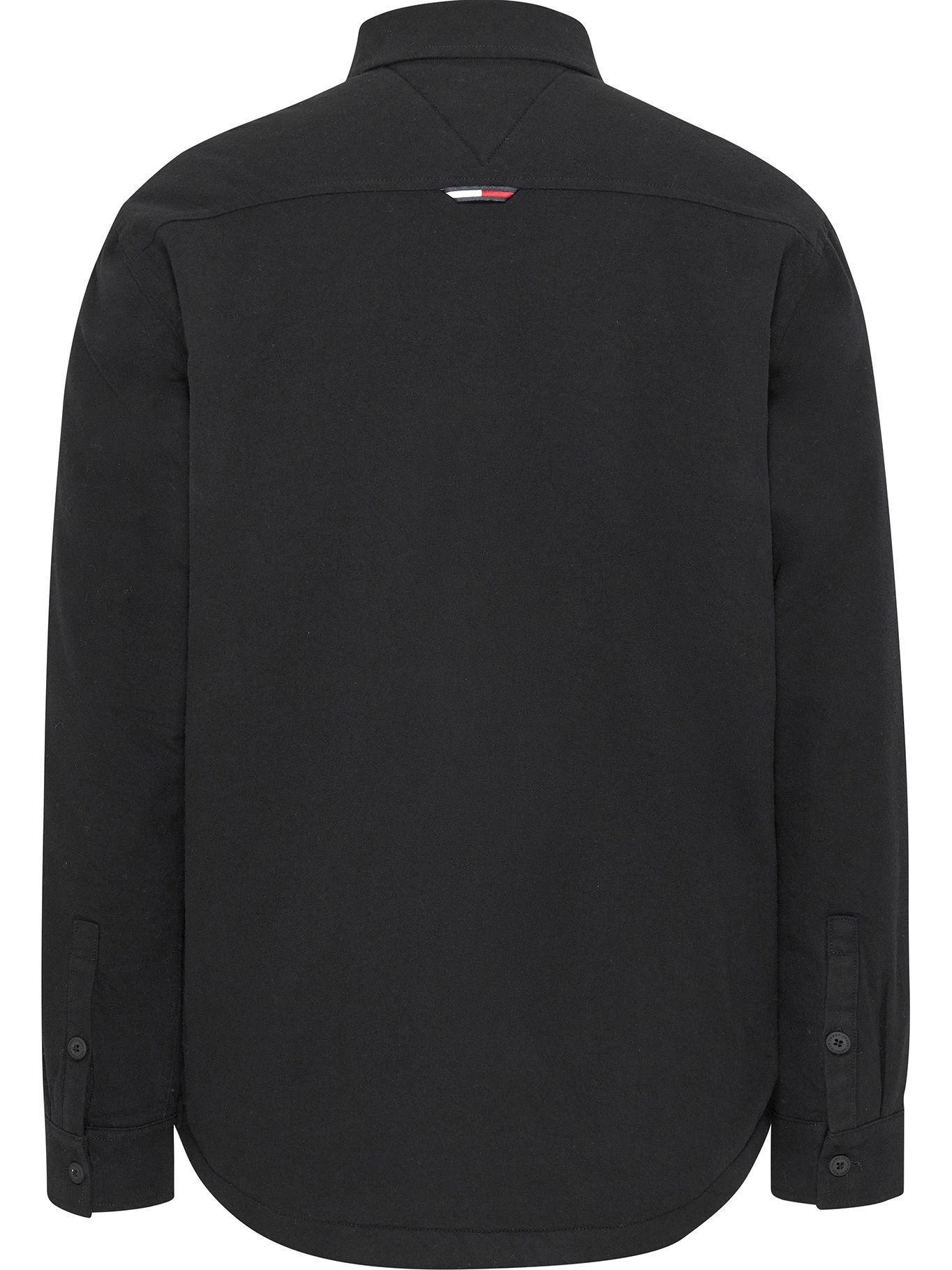 Sobrecamisa Sherpa Con Logo Negro Tommy Jeans-1