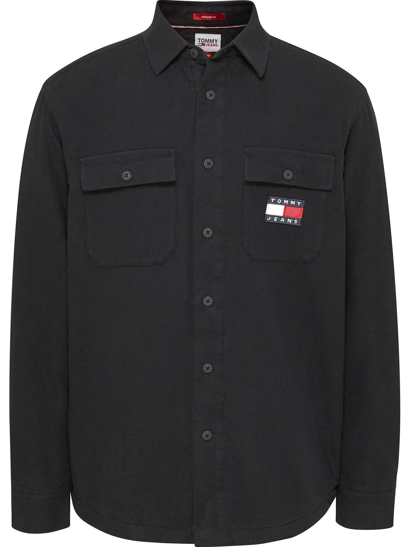 Sobrecamisa Sherpa Con Logo Negro Tommy Jeans-0