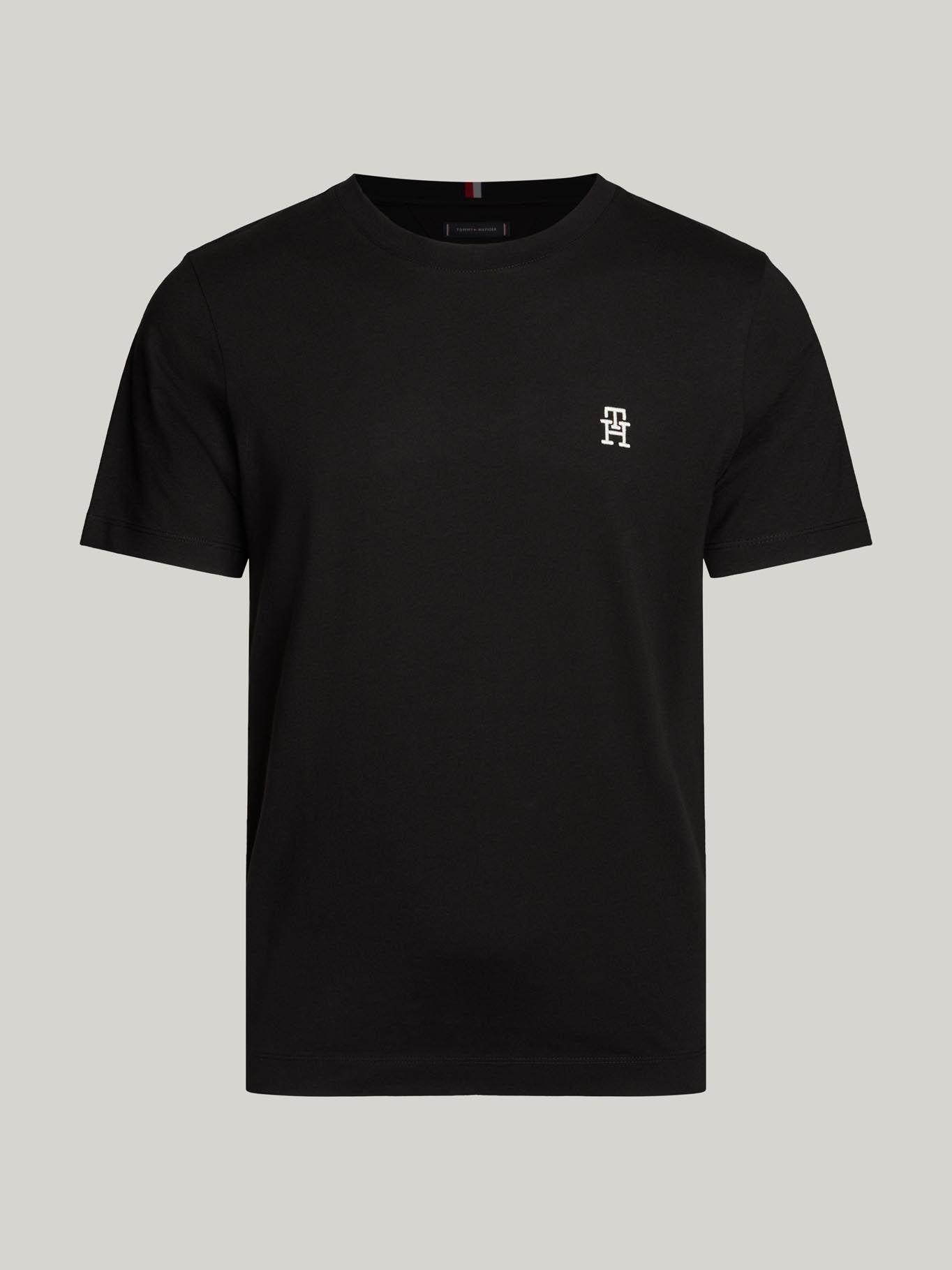 Polera Logo Monogram Regular Fit Negro Tommy Hilfiger-4