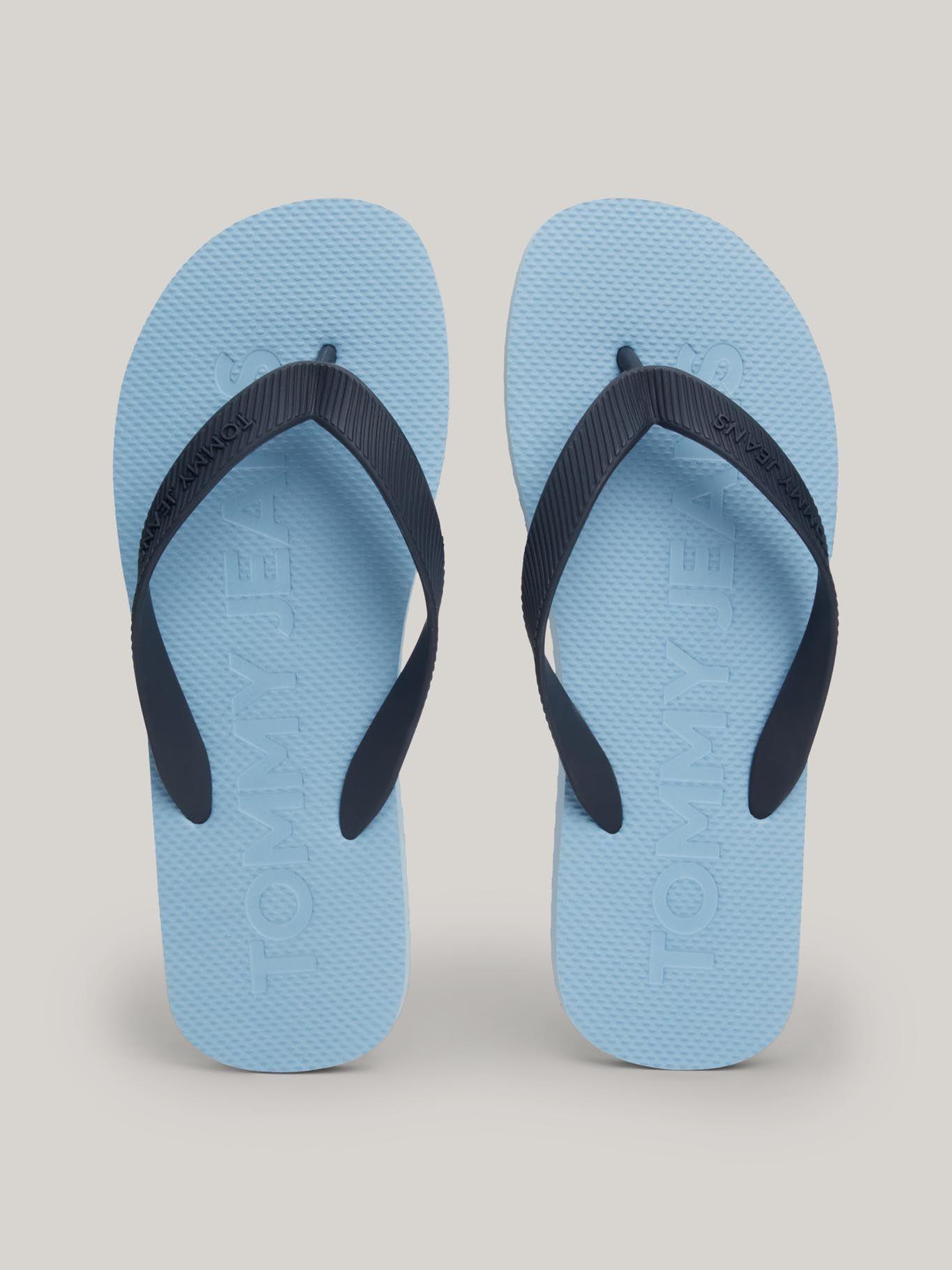 Sandalia Con Logo Celeste Tommy Hilfiger-2