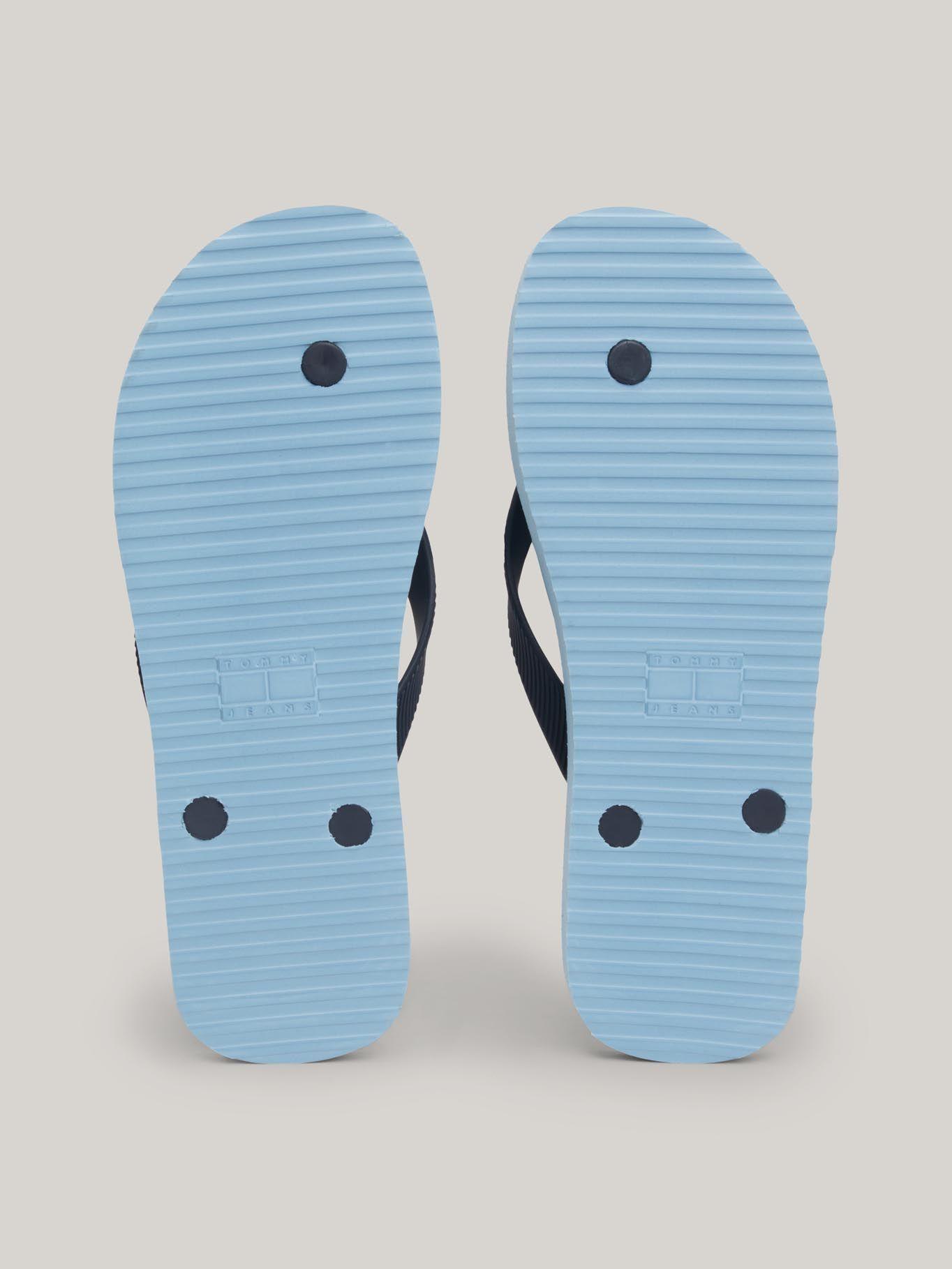 Sandalia Con Logo Celeste Tommy Hilfiger-3