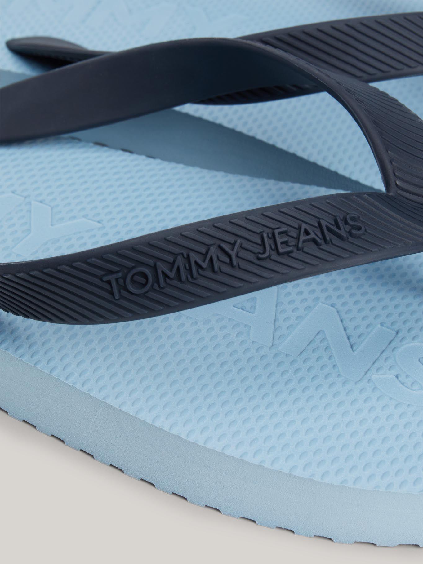 Sandalia Con Logo Celeste Tommy Hilfiger-4