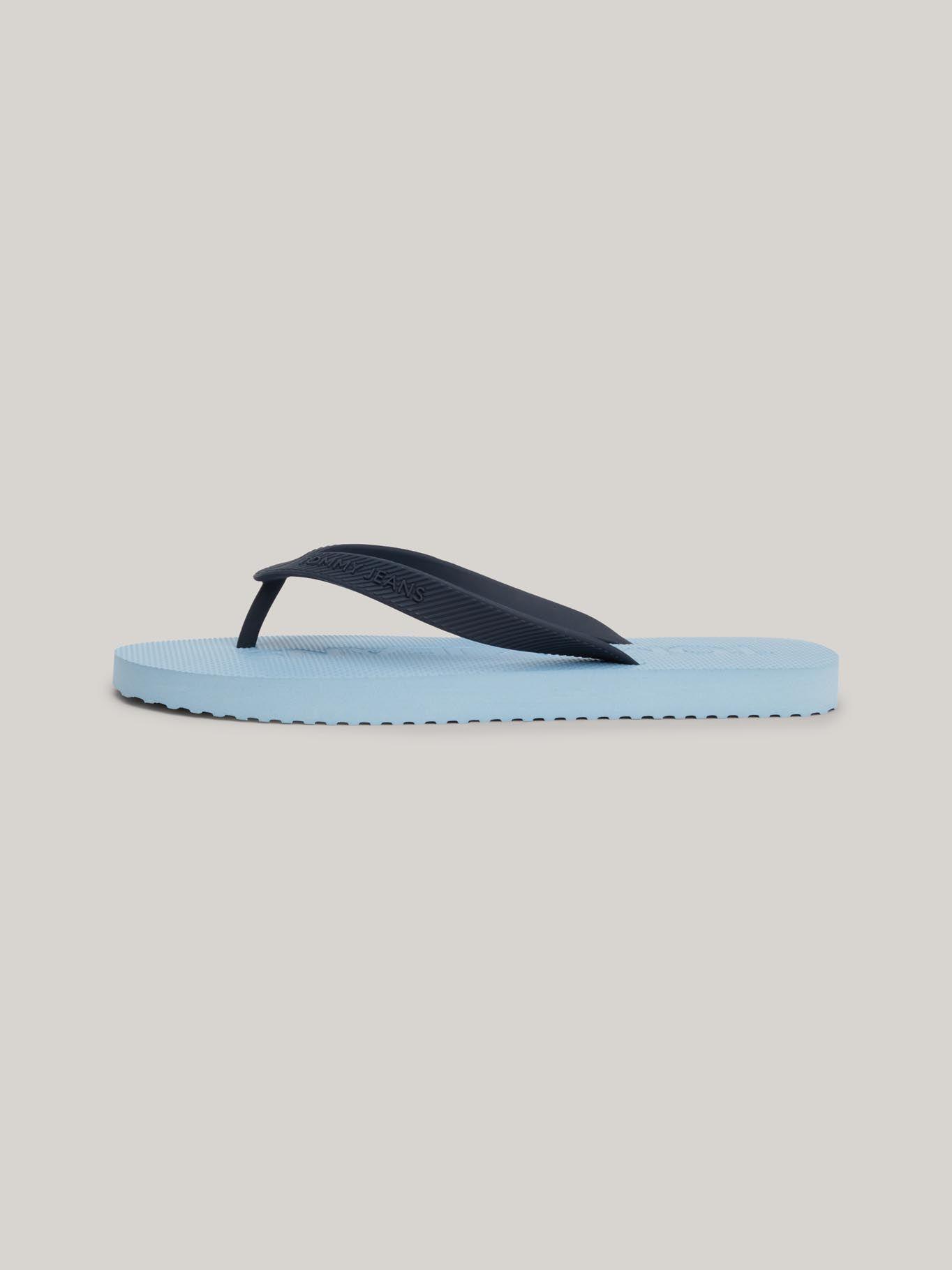 Sandalia Con Logo Celeste Tommy Hilfiger-6