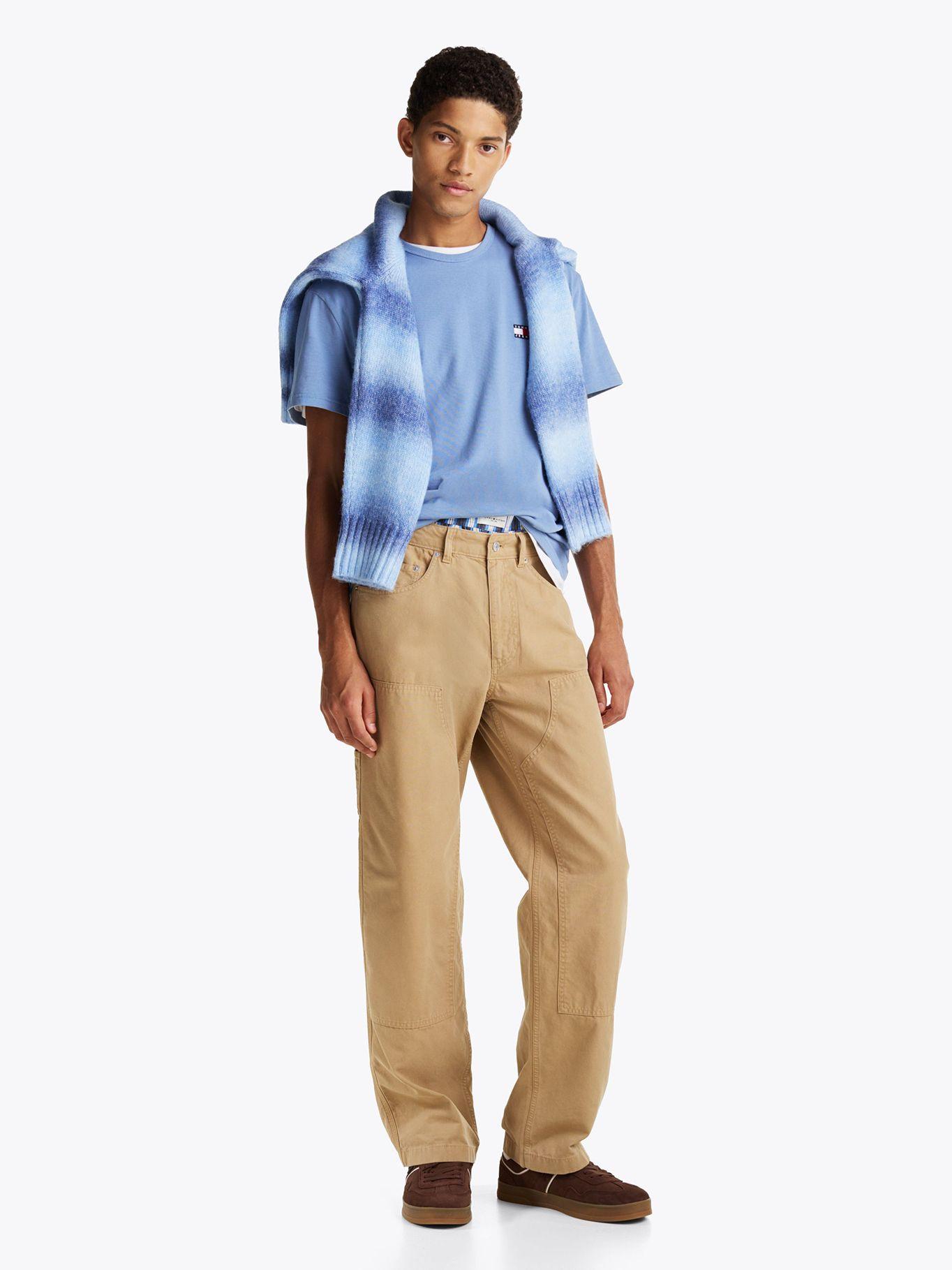 Polera Con Logo De Parche Celeste Tommy Jeans-1
