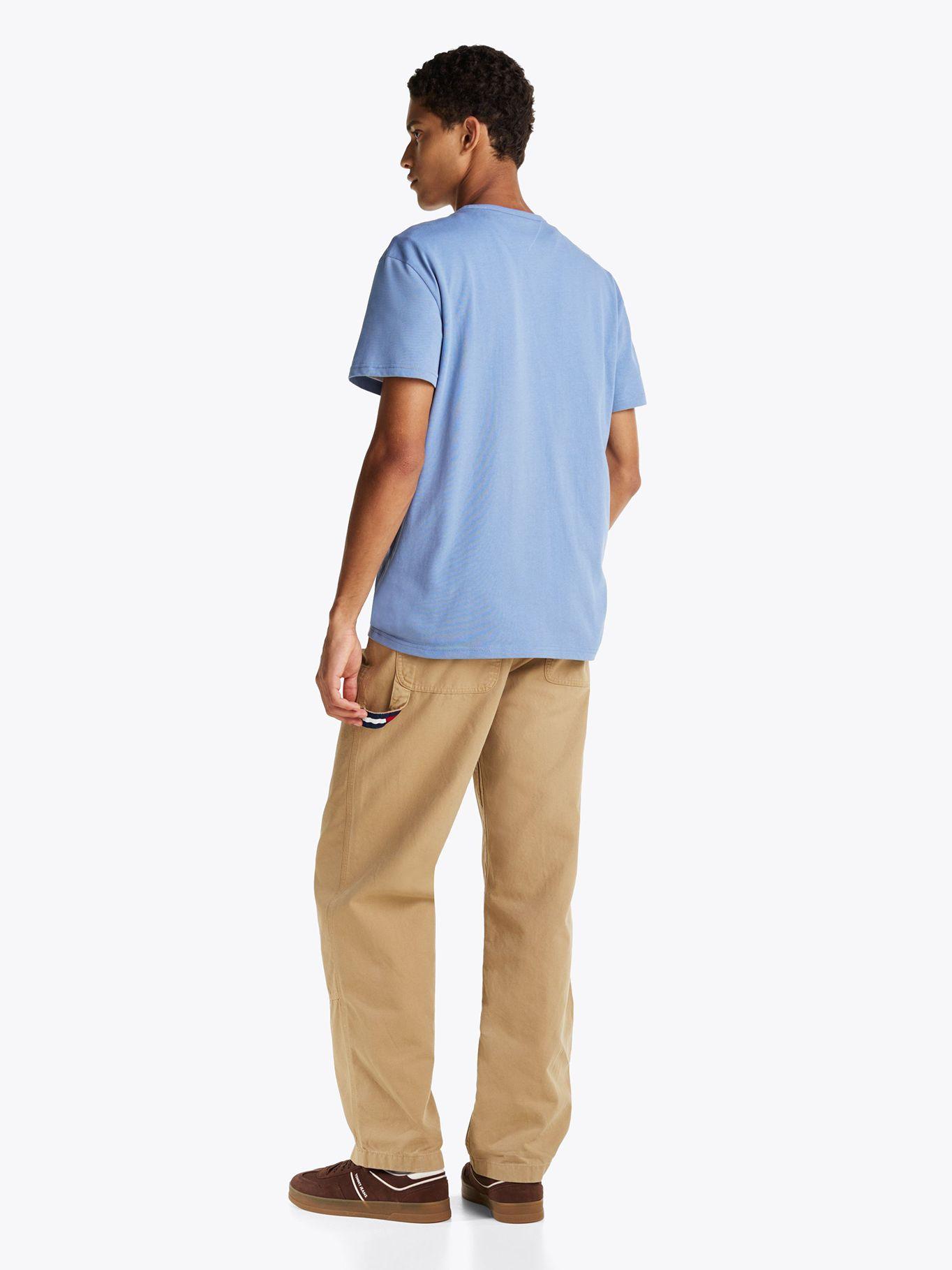 Polera Con Logo De Parche Celeste Tommy Jeans-2