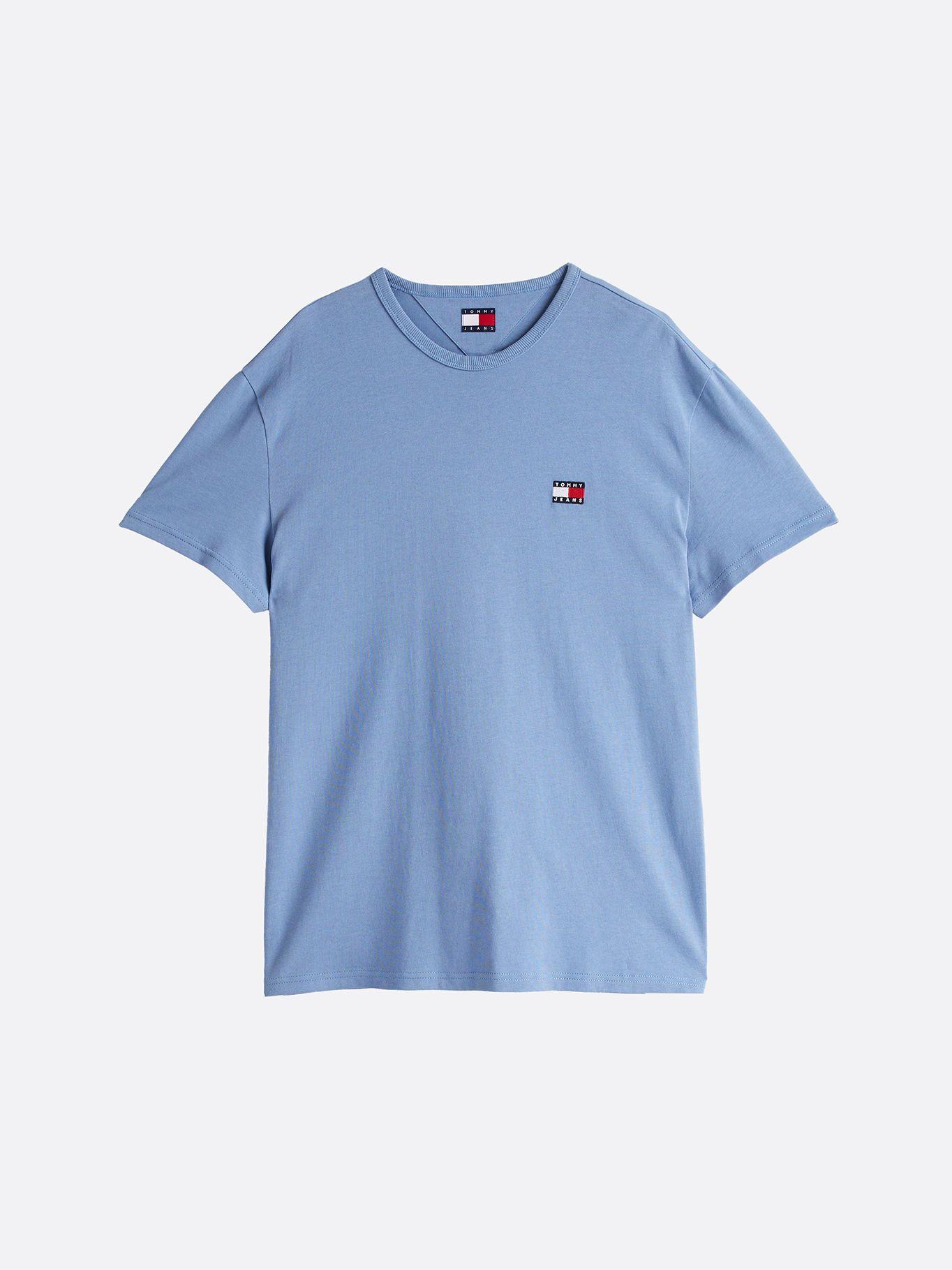 Polera Con Logo De Parche Celeste Tommy Jeans-4