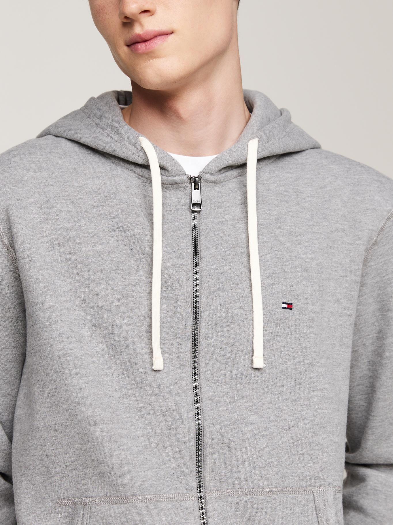 Polerón Hoodie Essential Con Cierre Gris Tommy Hilfiger-3