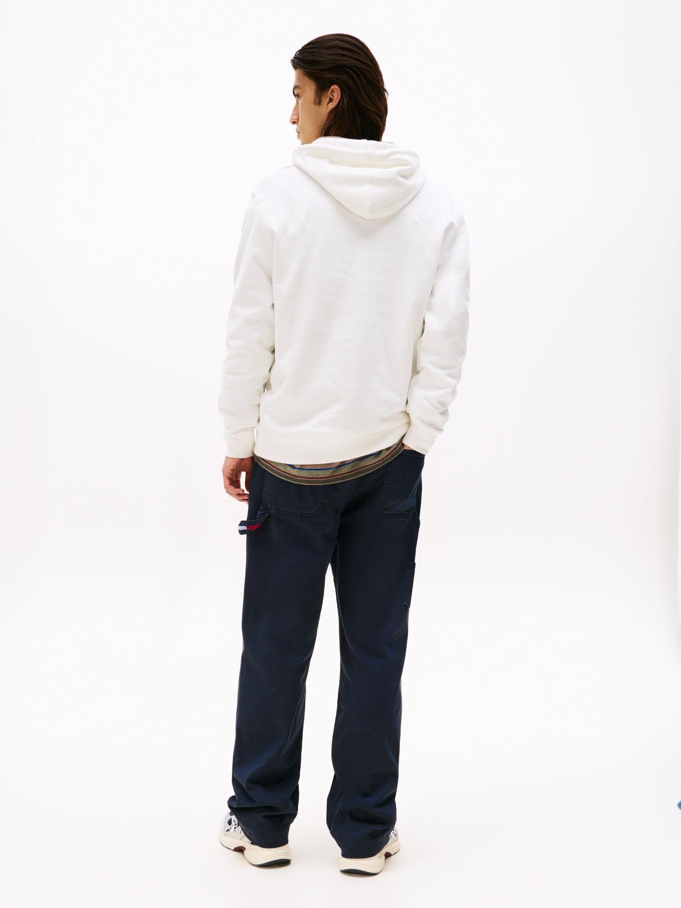 Polerón Hoodie Con Logo Blanco Tommy Jeans-2