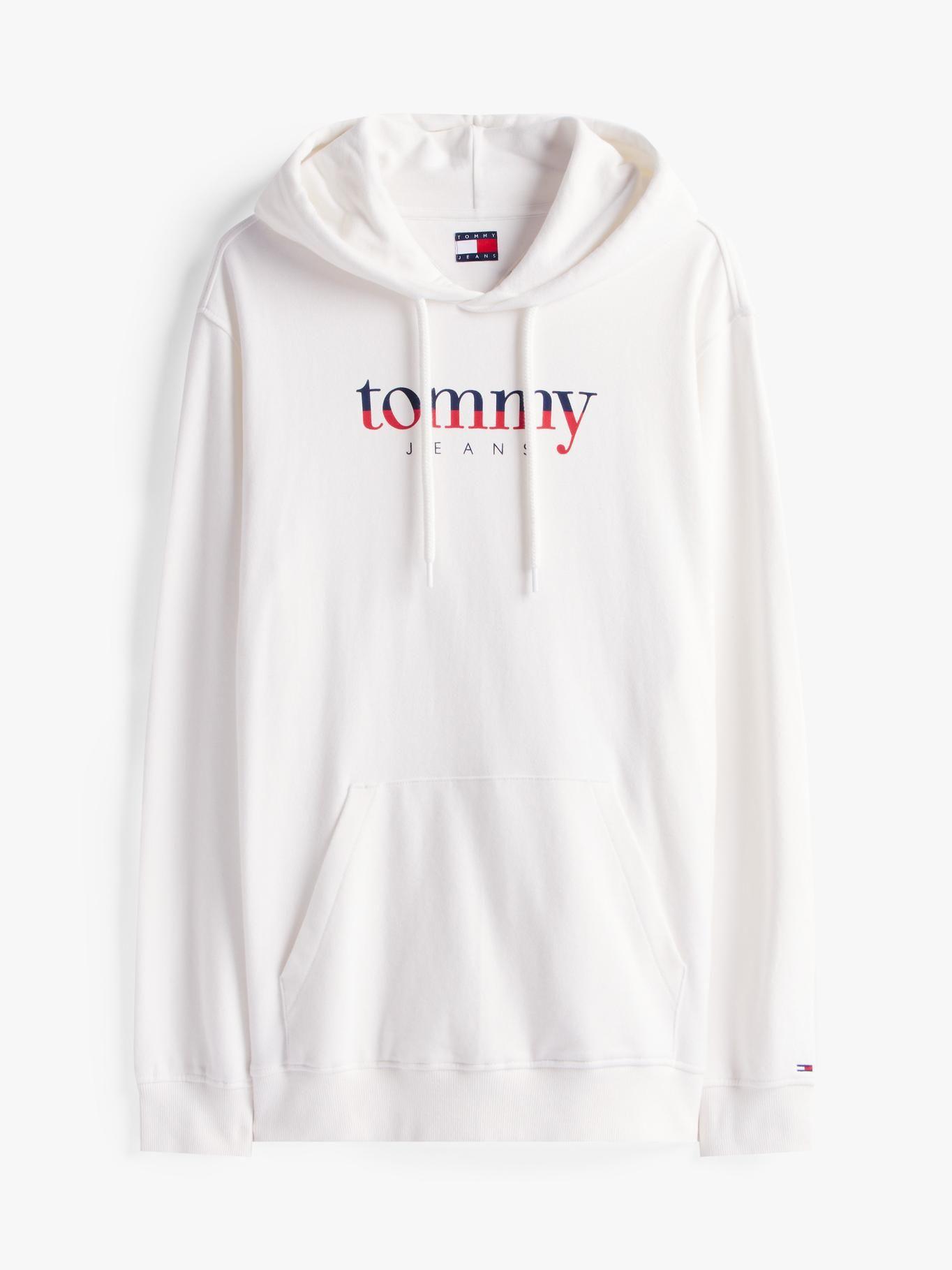 Polerón Hoodie Con Logo Blanco Tommy Jeans-4