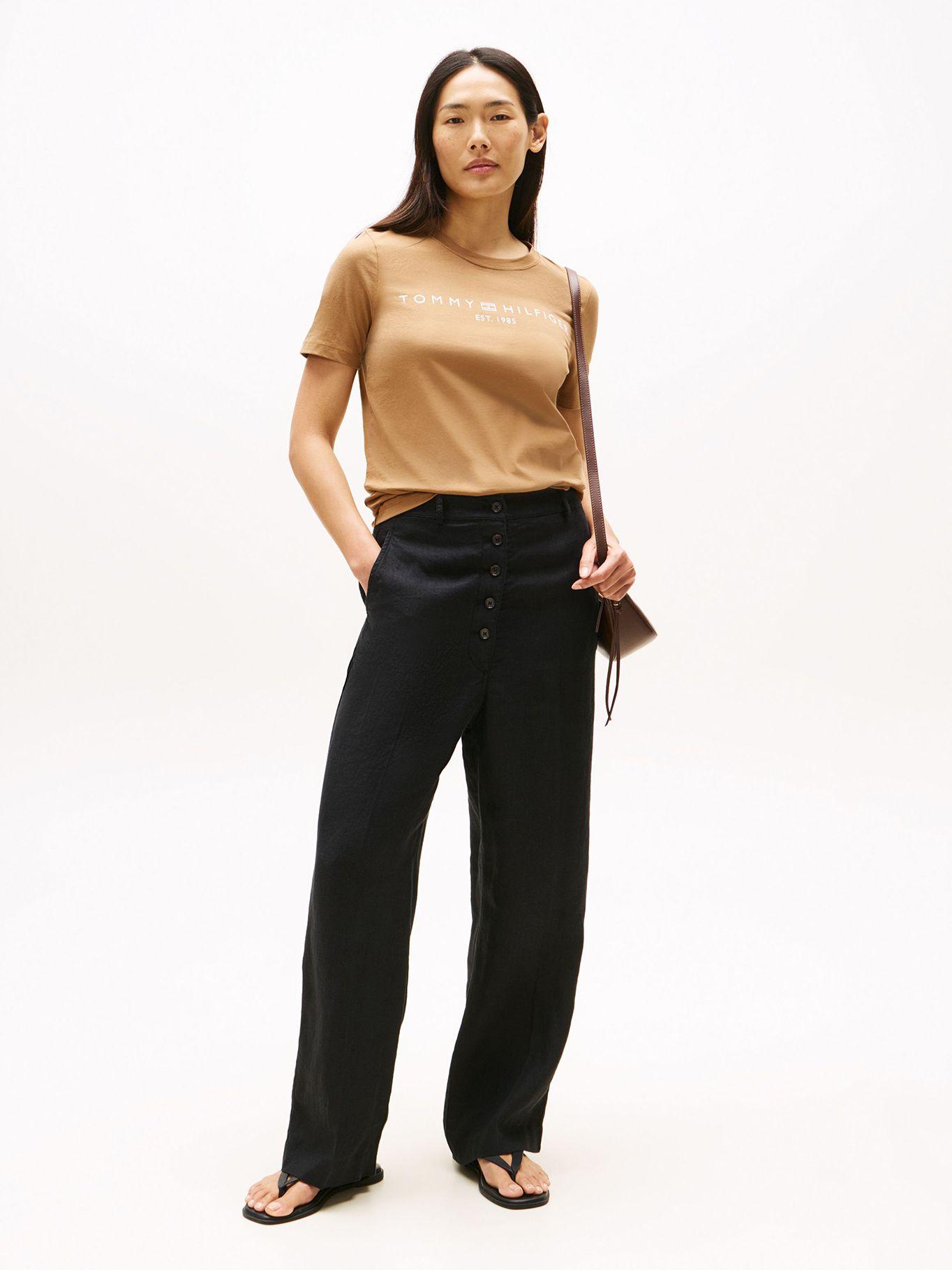 Polera Signature Con Logo Café GWA Tommy Hilfiger-1