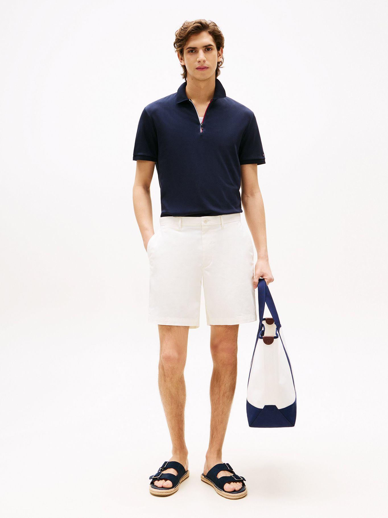 Polo Interlock Con Cierre Azul DW5 Tommy Hilfiger-1