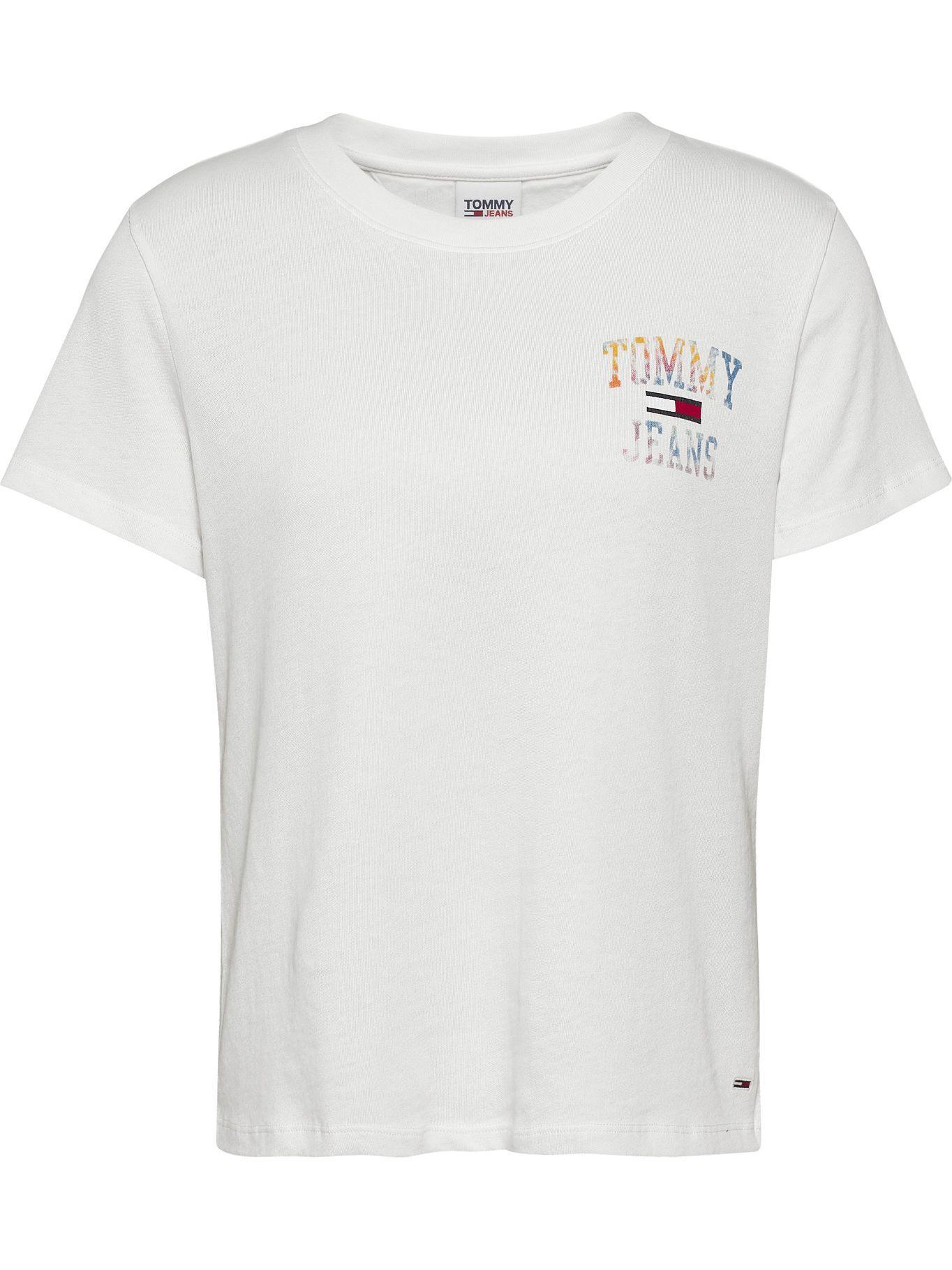 Polera Essential Tie Die Blanco Tommy Jeans A2-0