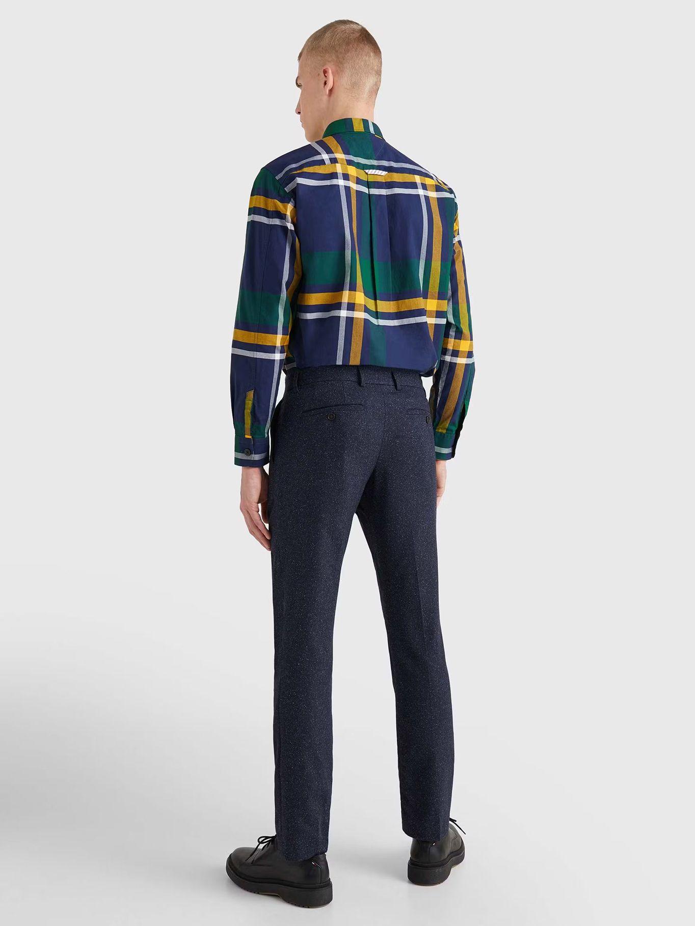 Camisa De Cuadros En Algodón Oxford Azul Tommy Hilfiger-2