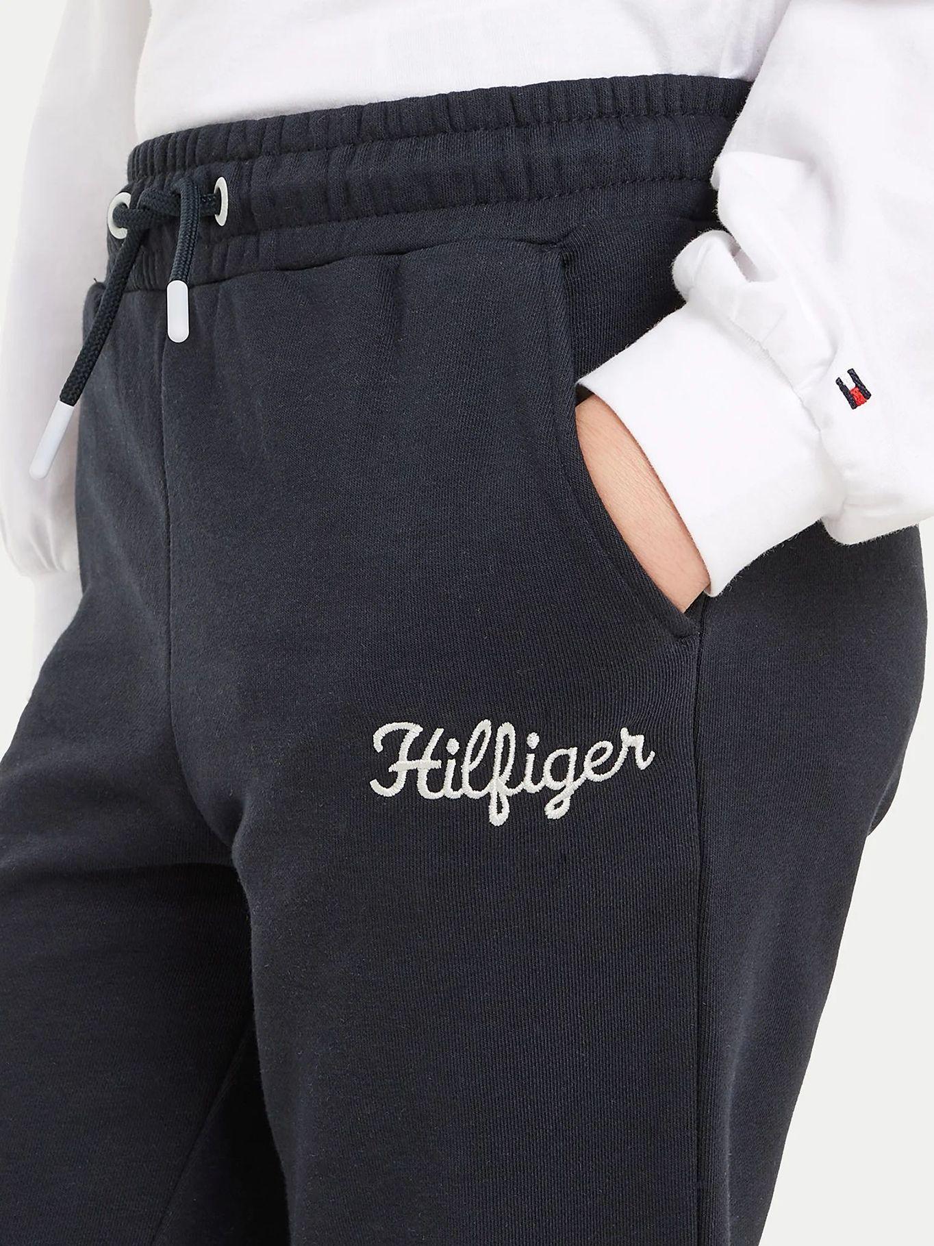 Joggers De Niña Terry Con Logo Azul Tommy Hilfiger-2