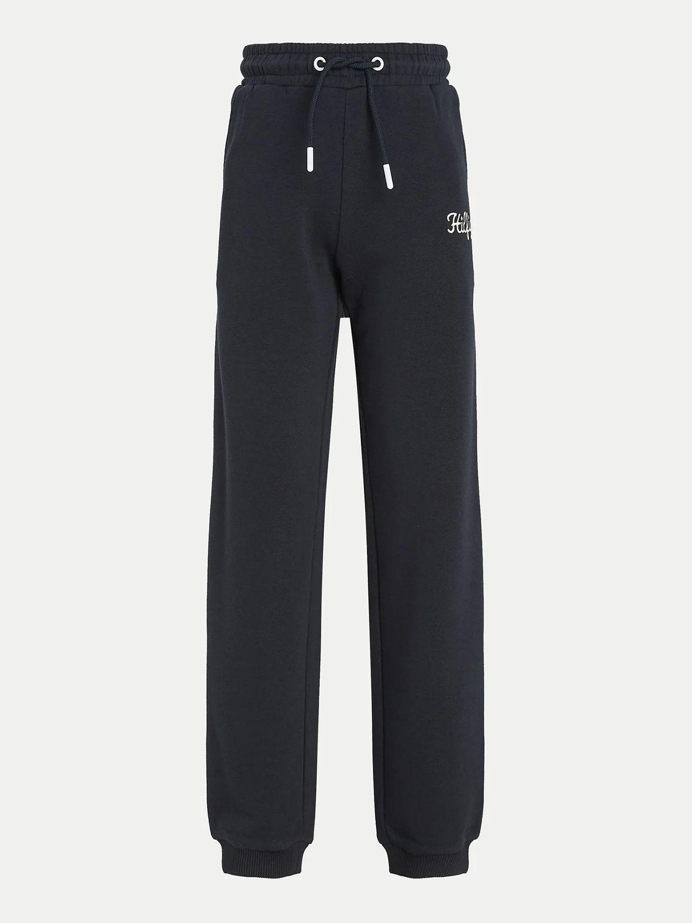 Joggers De Niña Terry Con Logo Azul Tommy Hilfiger-4