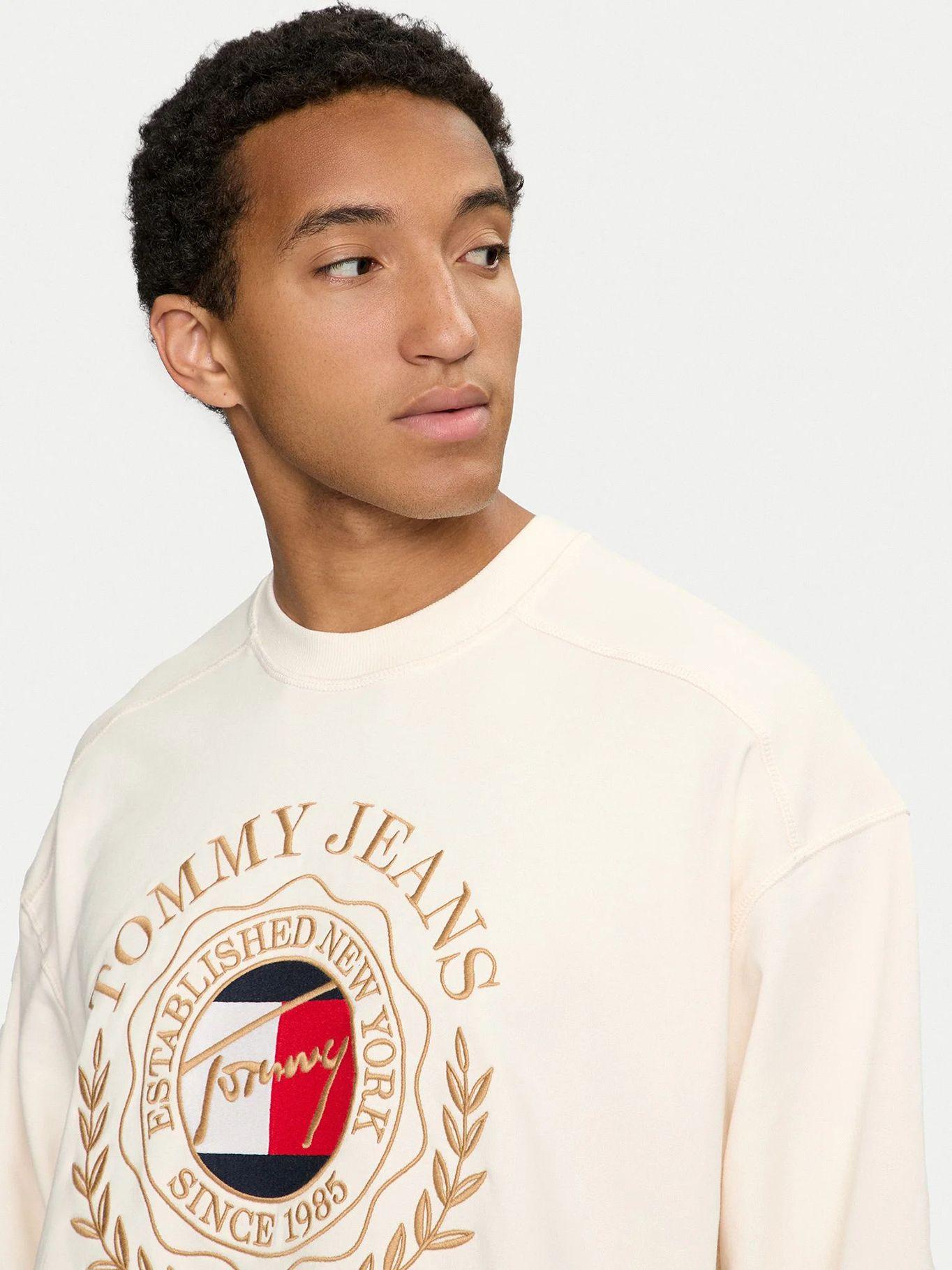 Polerón Preppy Explorer Con Logo Blanco Tommy Jeans-3