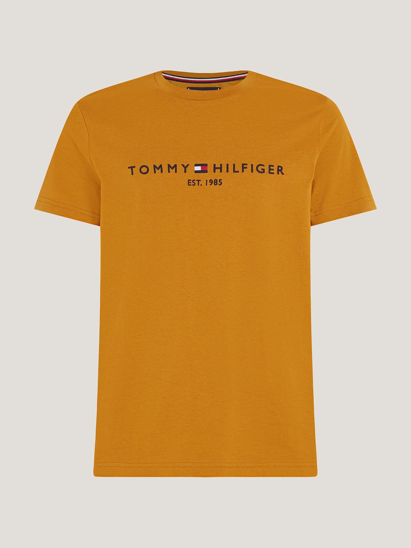 Polera  Logo Slim Fit Amarillo KD0 Tommy Hilfiger-4