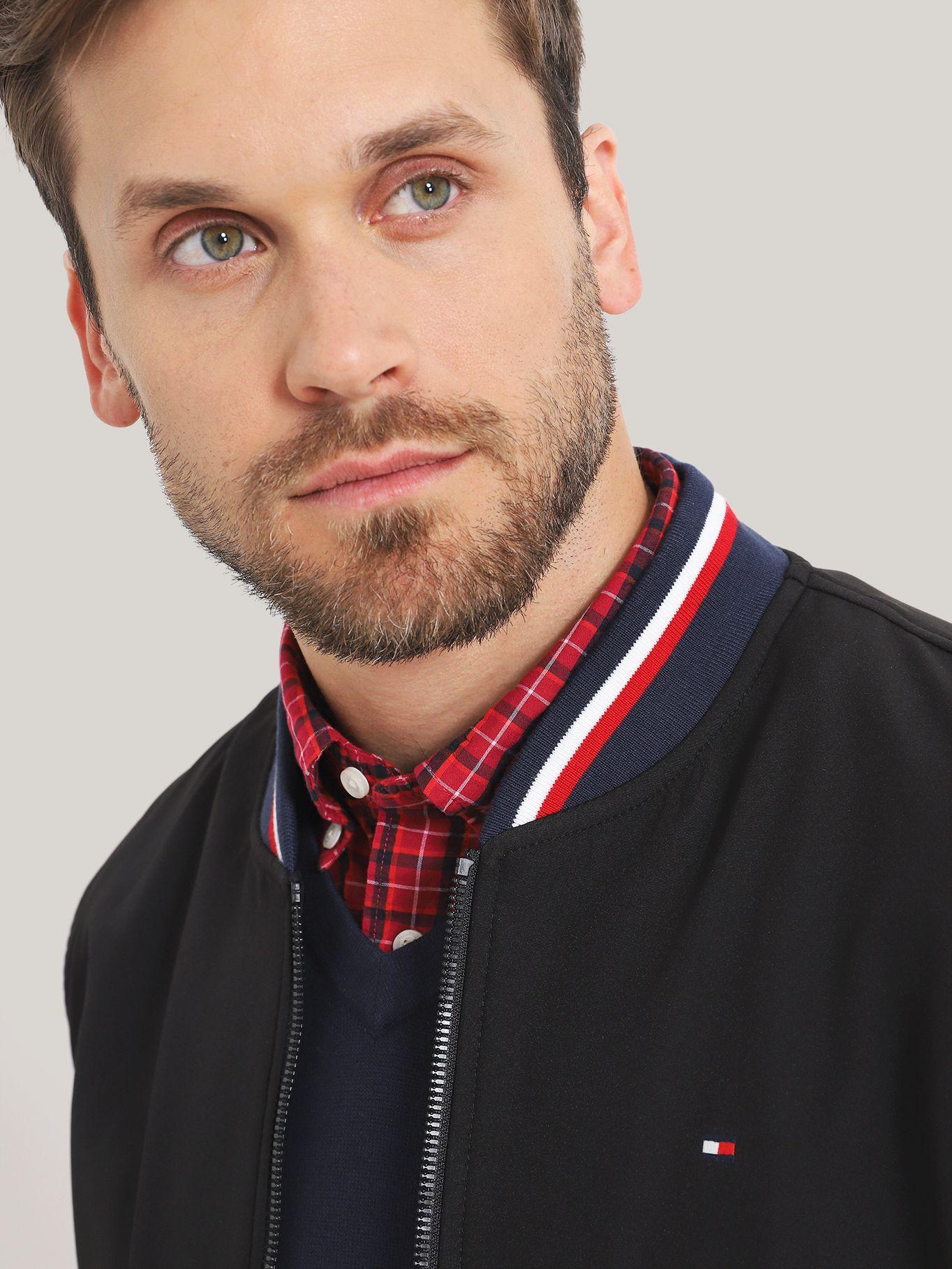 CHAQUETA BOMBER VARSITY STRIPE NEGRO TOMMY HILFIGER-3