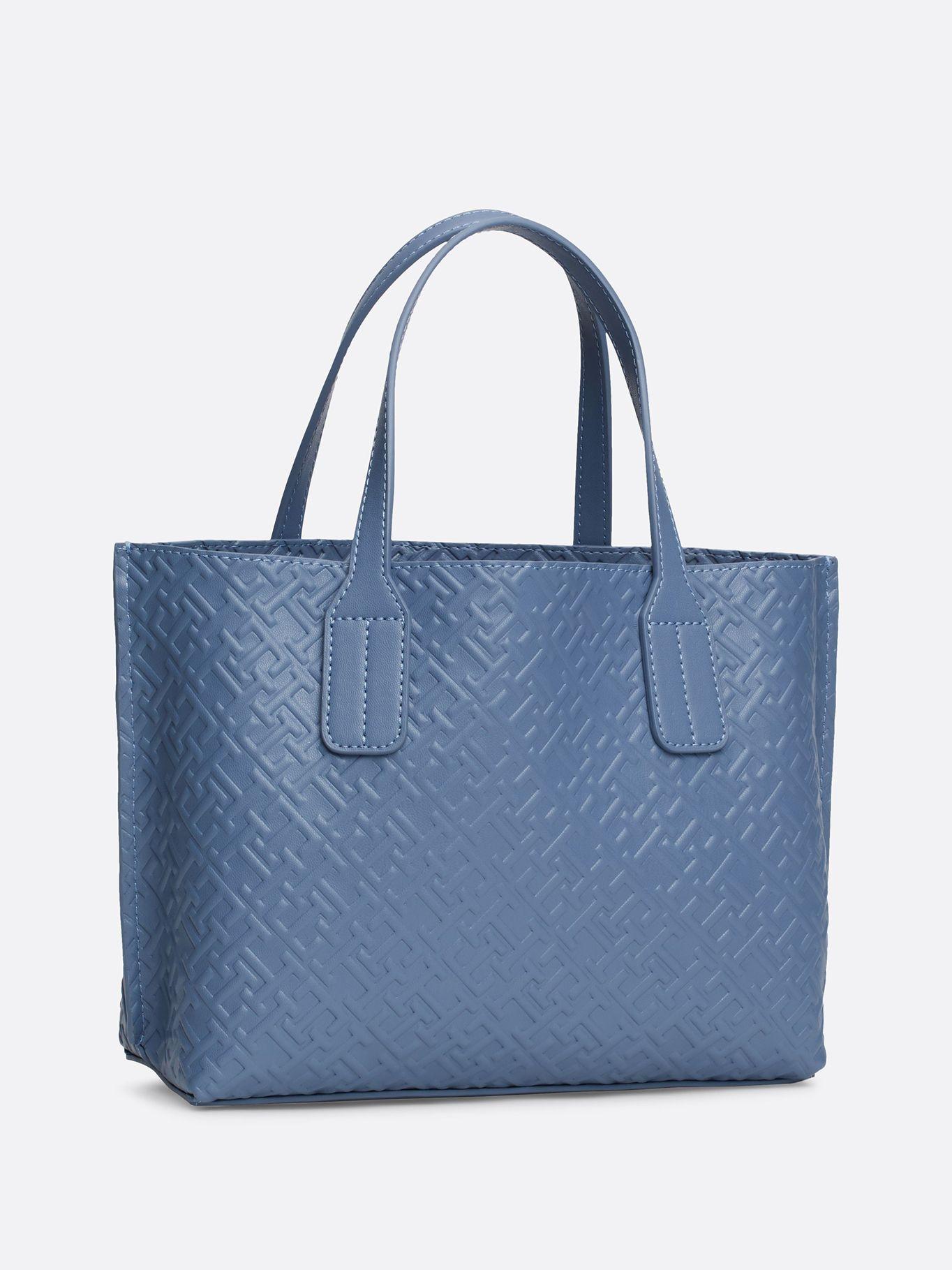Tote Con Monogramas En Relieve Celeste Tommy Hilfiger-4