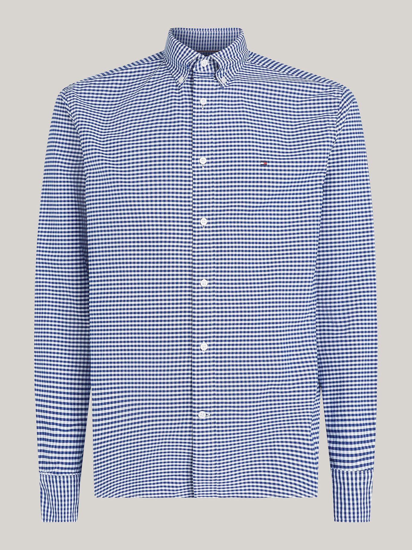 Camisa Heritage Oxford Gingham Regular Fit Celeste Tommy Hilfiger-4