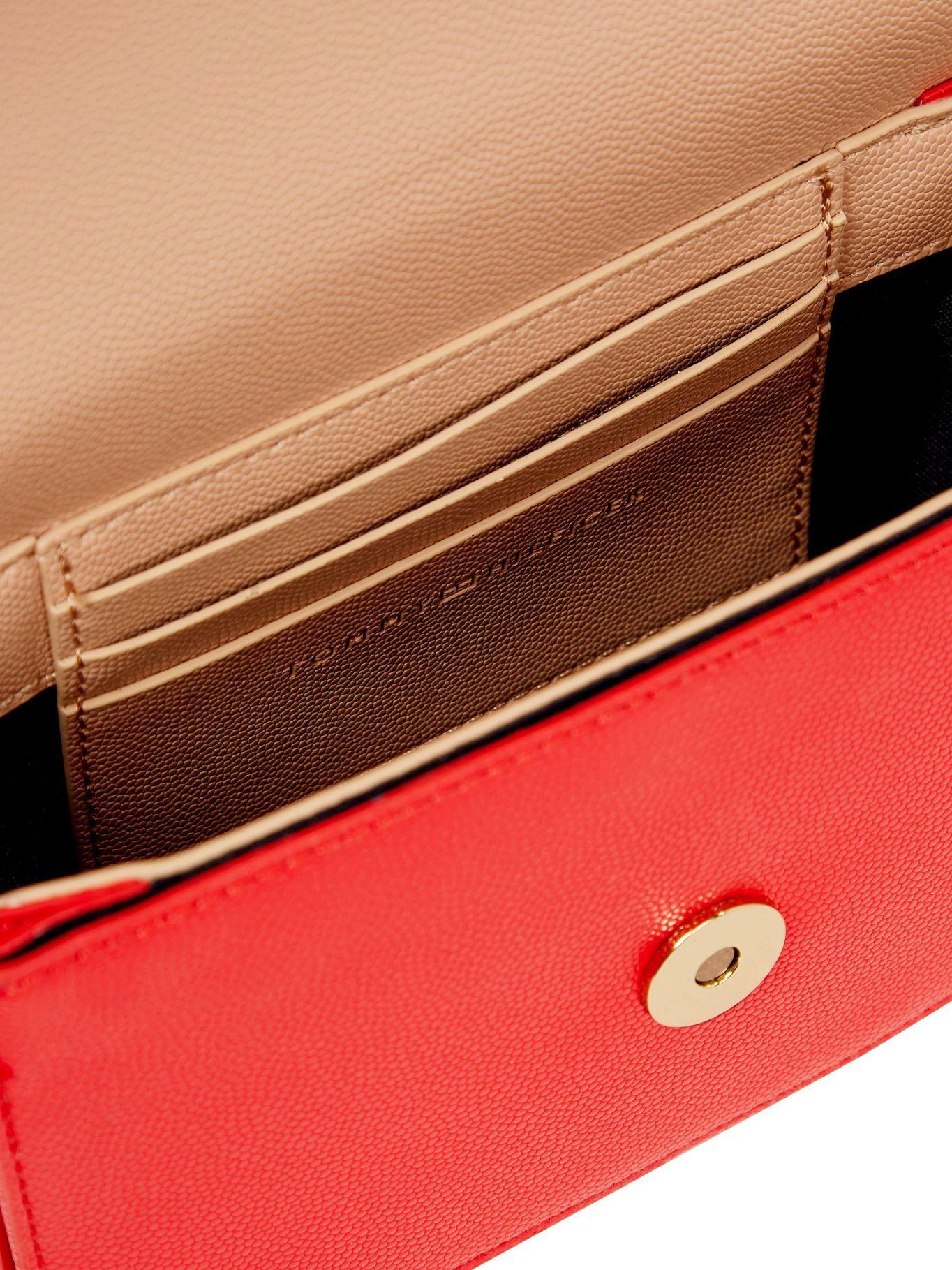 Cartera Bandolera Small Con Cadena Rojo Tommy Hilfiger-2