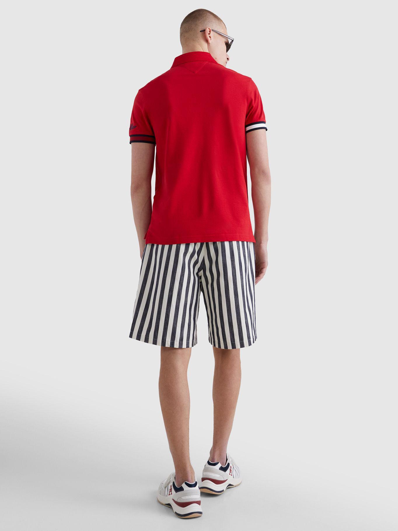 Polo Flag Logo Slim Fit Rojo Tommy Hilfiger-2