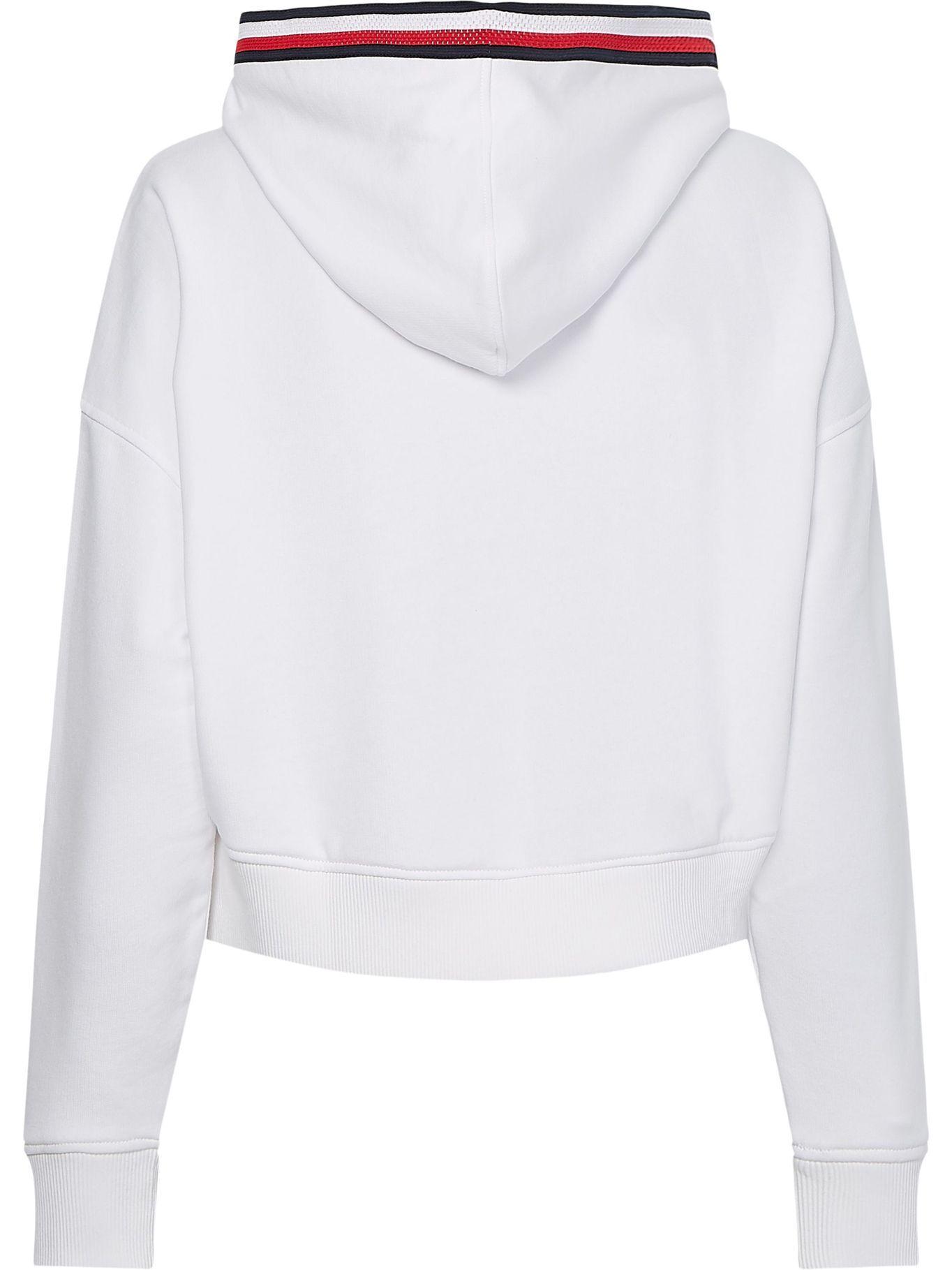 Polerón Hoodie Tape Blanco Tommy Hilfiger F2-2