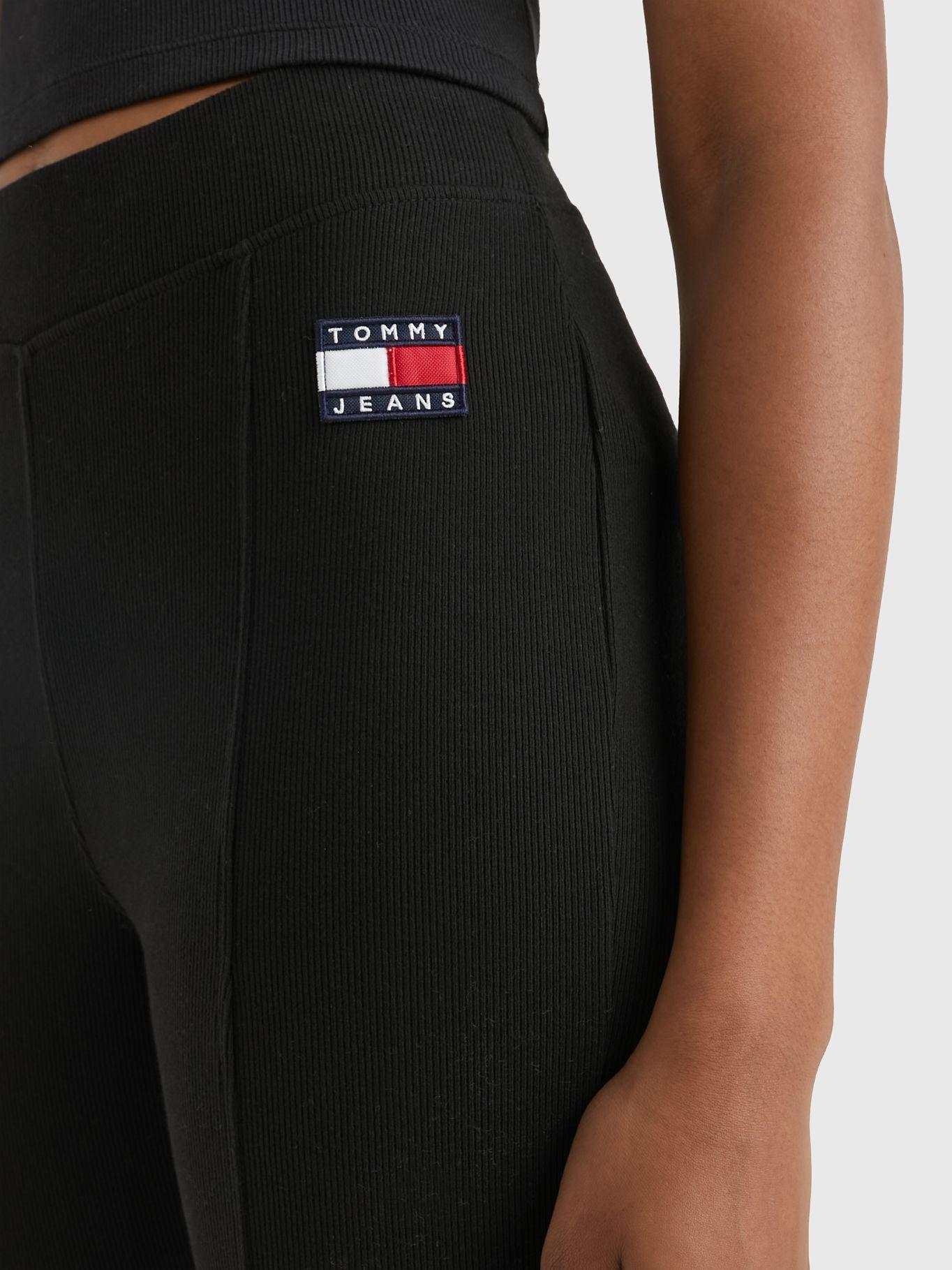 Leggings Largos Con Parche Negro Tommy Hilfiger-3