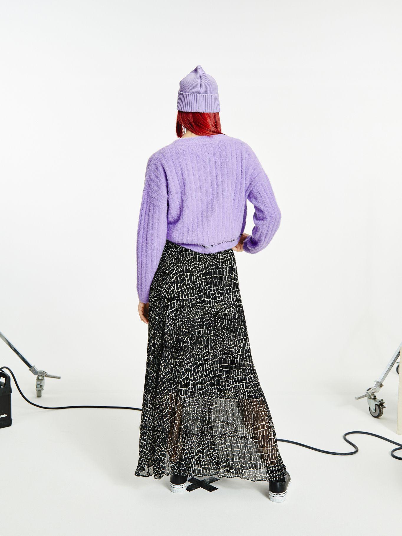 Cárdigan Texturizado Morado Tommy Jeans M2-1