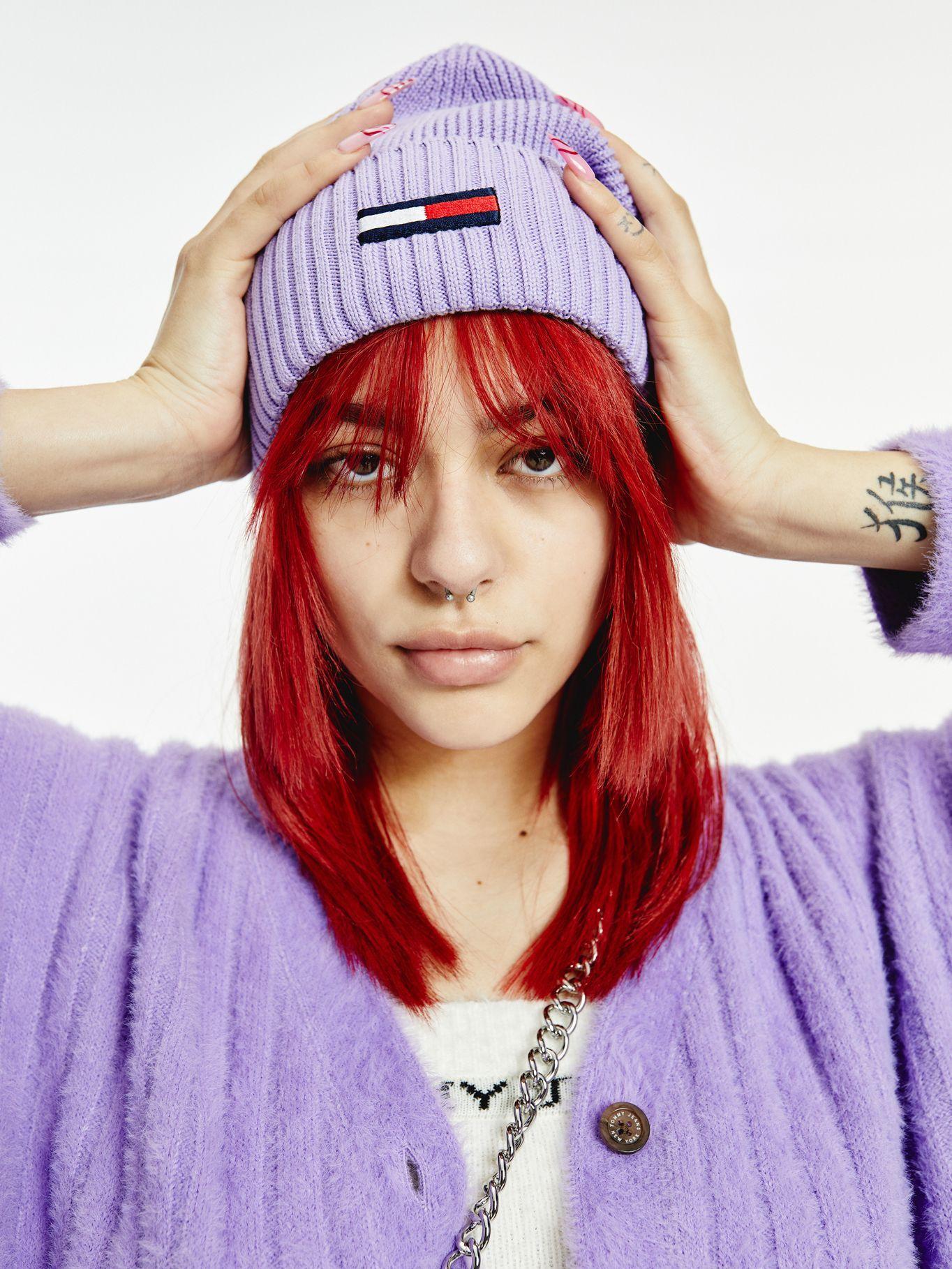 Cárdigan Texturizado Morado Tommy Jeans M2-3