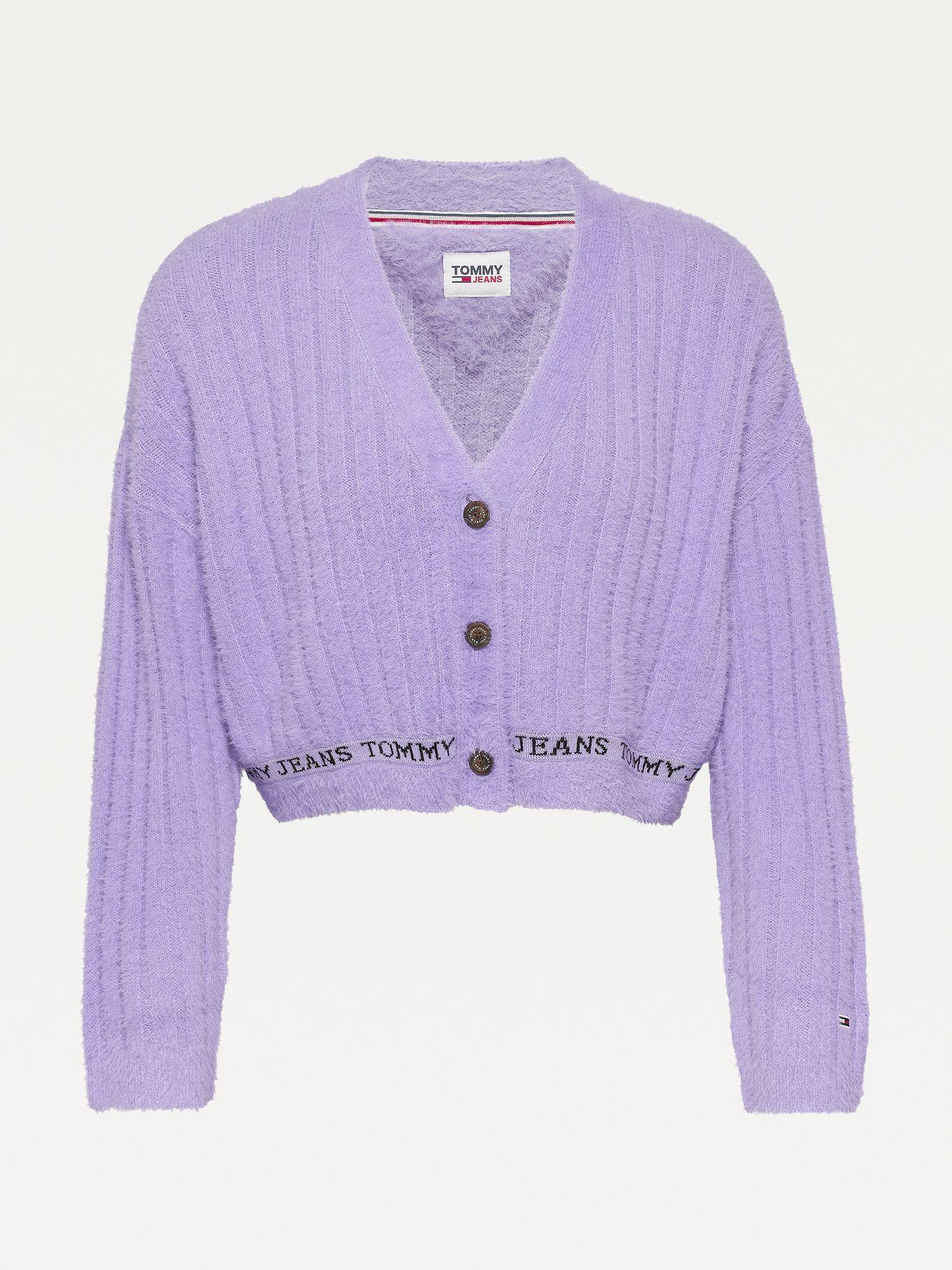 Cárdigan Texturizado Morado Tommy Jeans M2-4