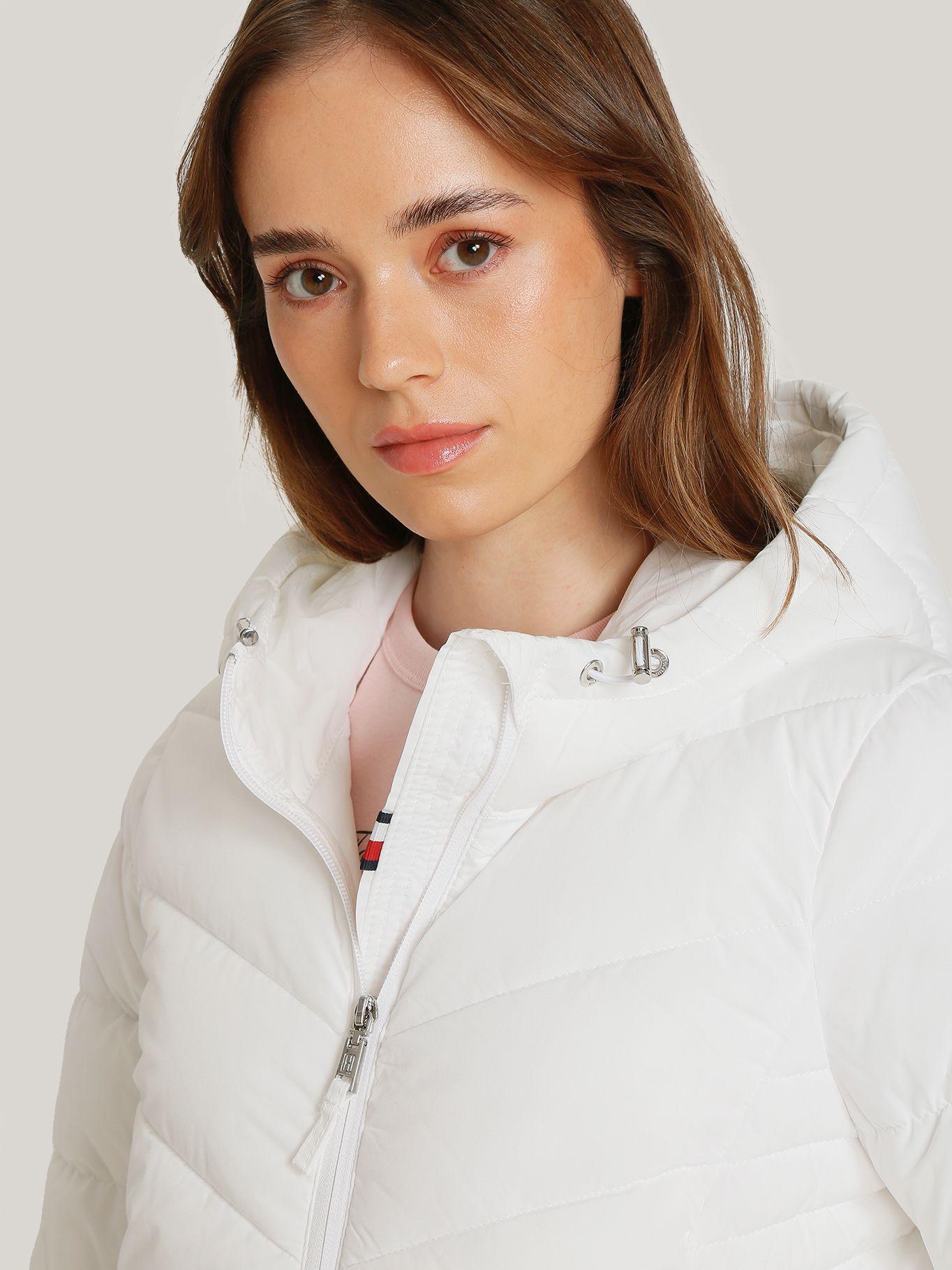 Parka Packable So Acolchada Gorro Blanco Tommy Hilfiger-3