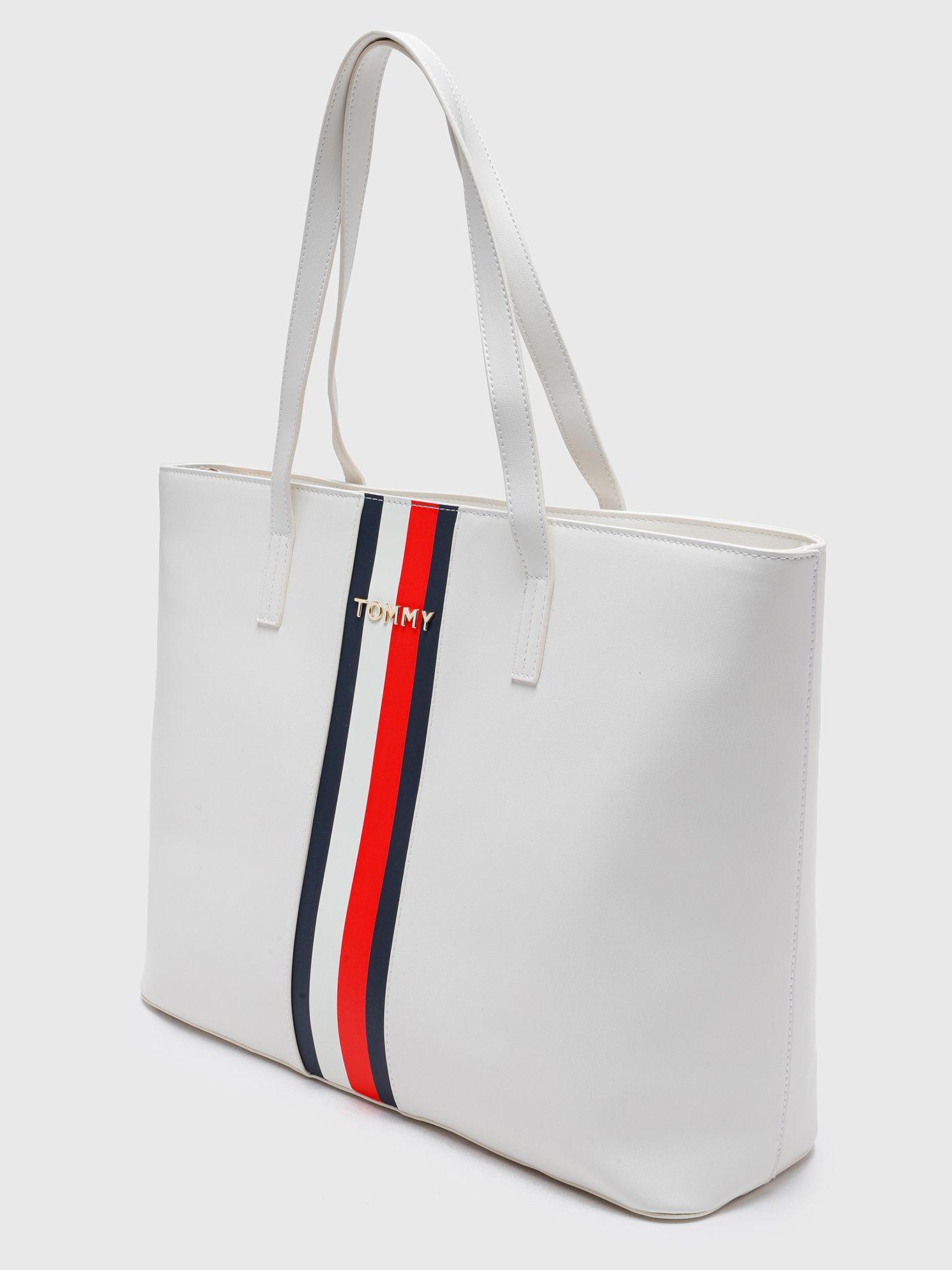 Tote Im Corporate Con Logo Blanco Tommy Hilfiger-1