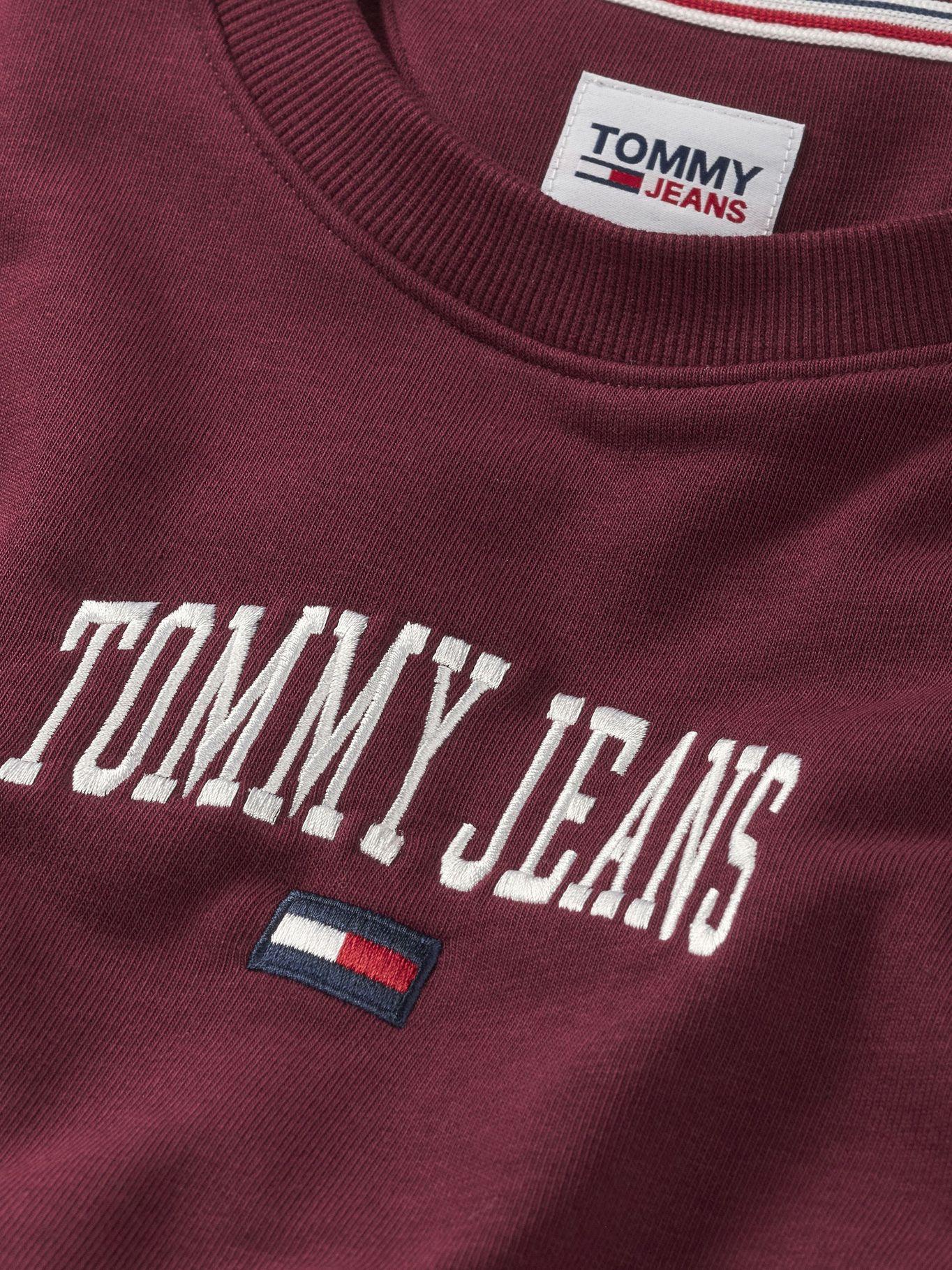 Polerón Heritage Con Logo Burdeo Tommy Hilfiger-2
