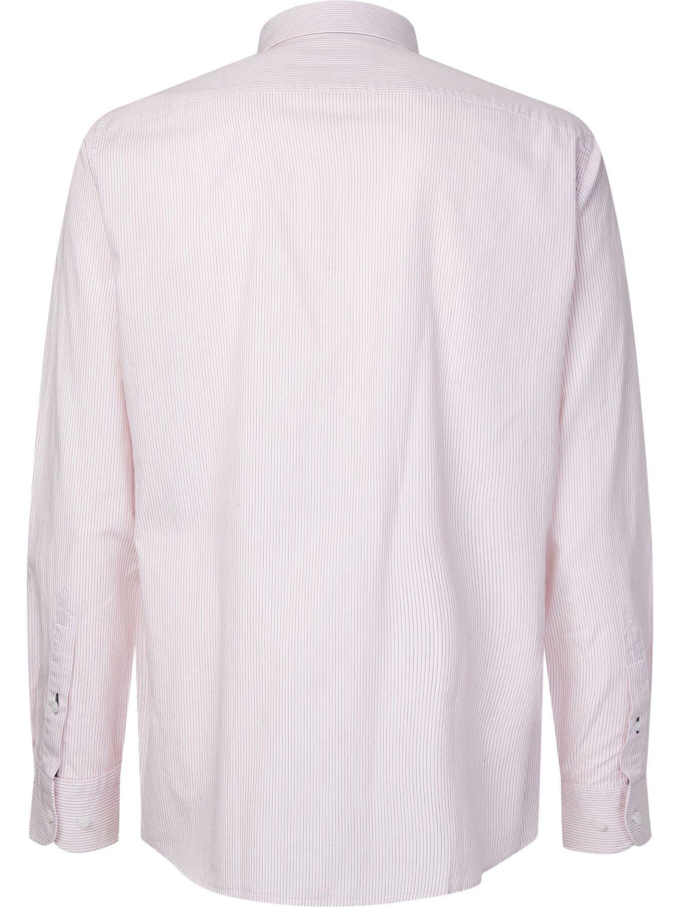 Camisa Rayas Finas Regular Fit Rosado Tommy Hilfiger-1