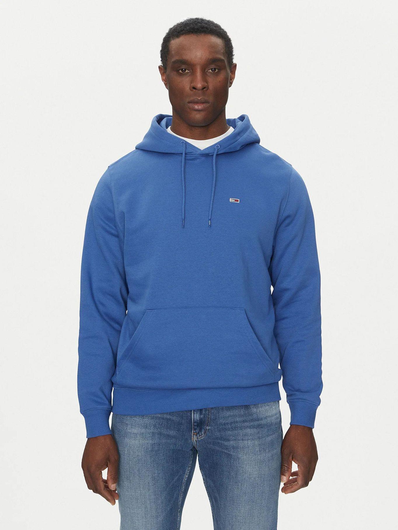 Polerón Hoodie Solid Con Logo Azul Tommy Jeans-0