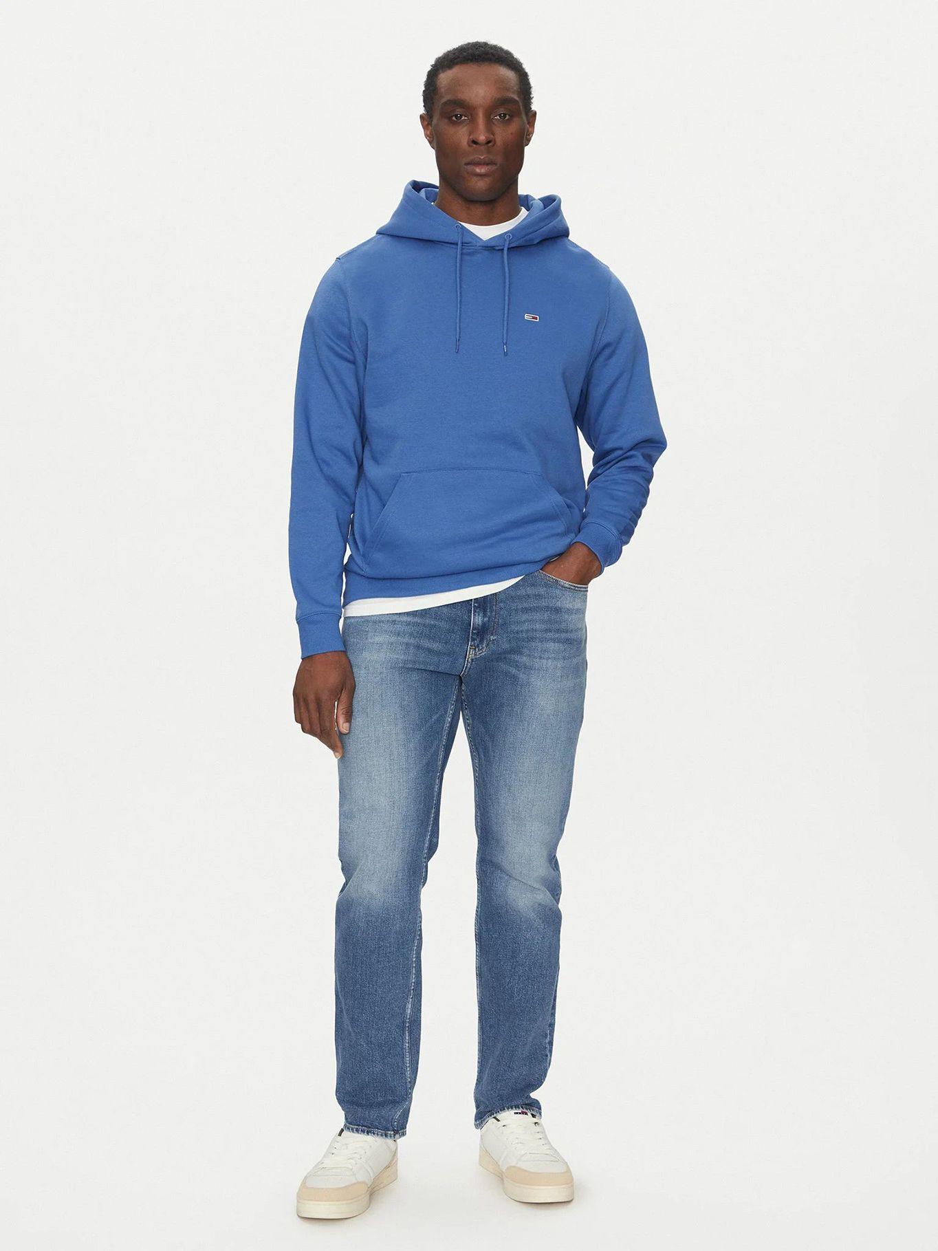 Polerón Hoodie Solid Con Logo Azul Tommy Jeans-1