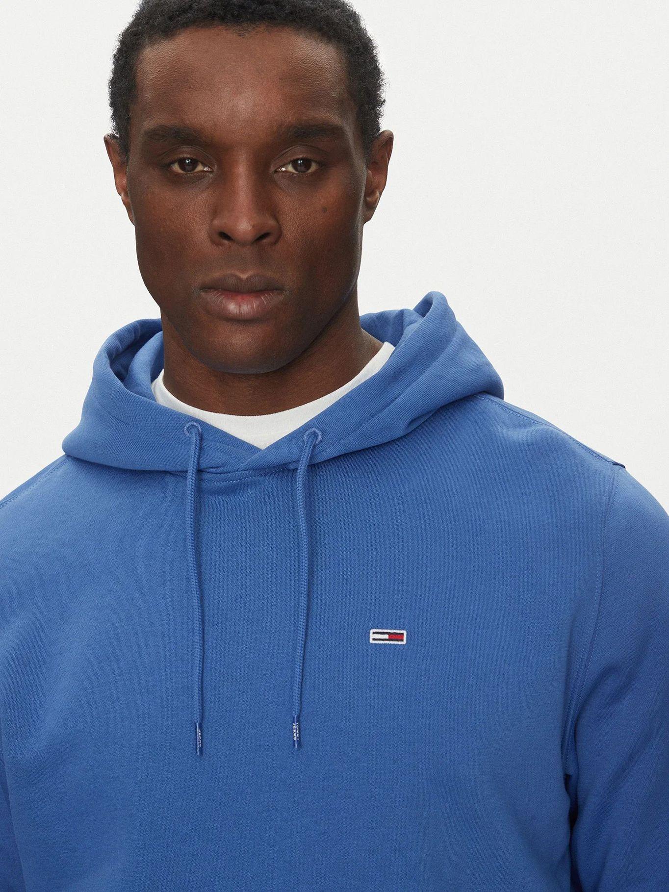 Polerón Hoodie Solid Con Logo Azul Tommy Jeans-3